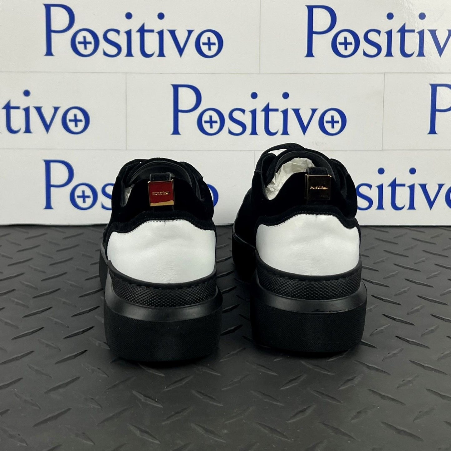 Buscemi Ninna Velvet Black Leather Sneakers | Positivo Clothing