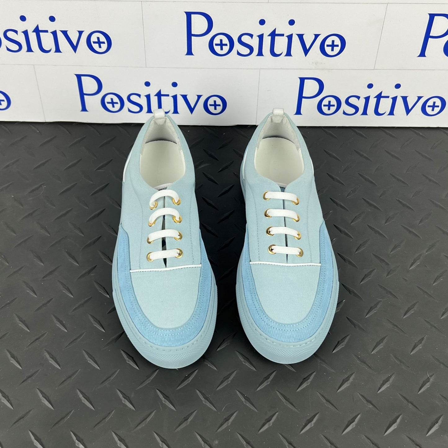 Buscemi Womens Cali Cielo Leather Low top Sneakers SAMPLE | Positivo Clothing