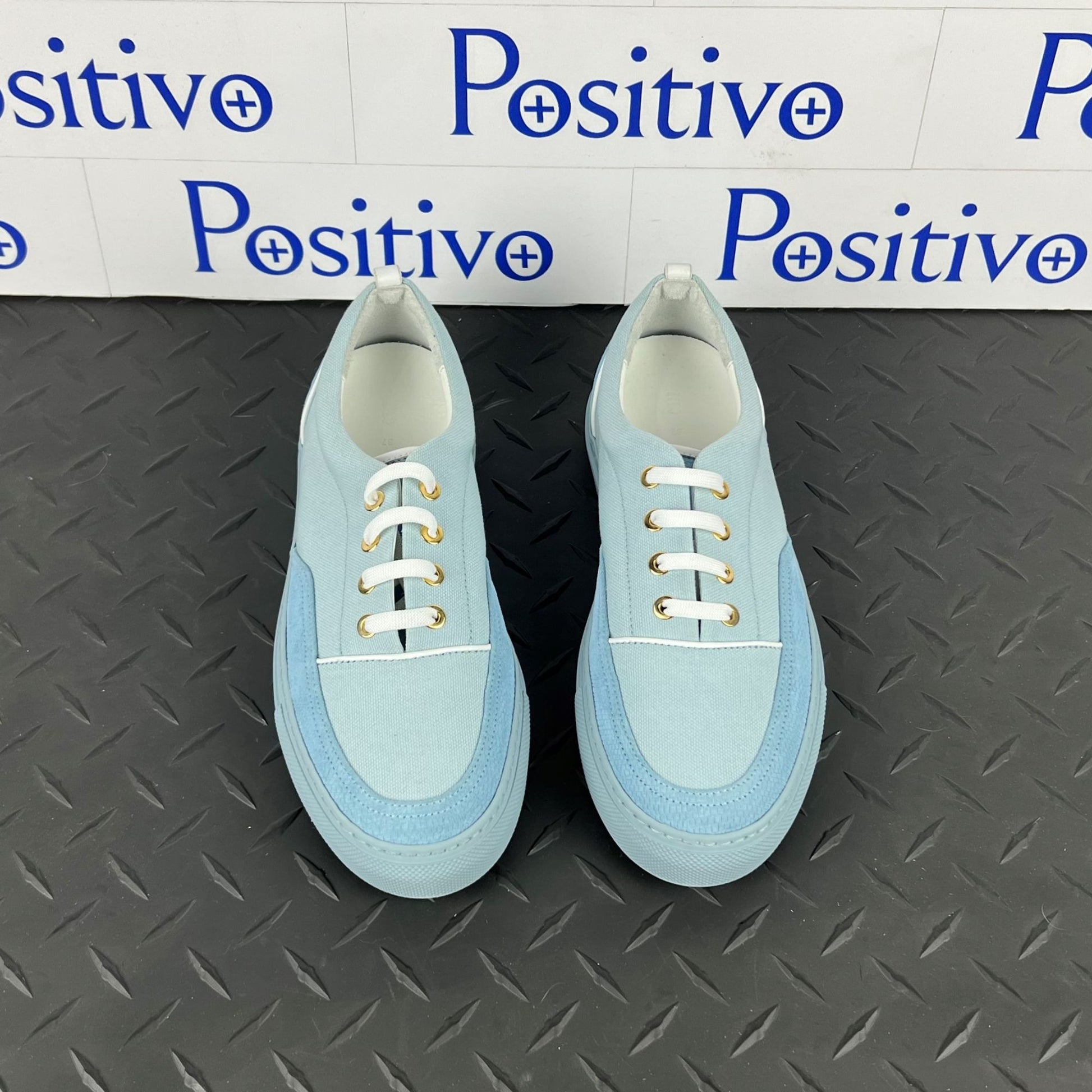 Buscemi Womens Cali Cielo Leather Low top Sneakers SAMPLE | Positivo Clothing