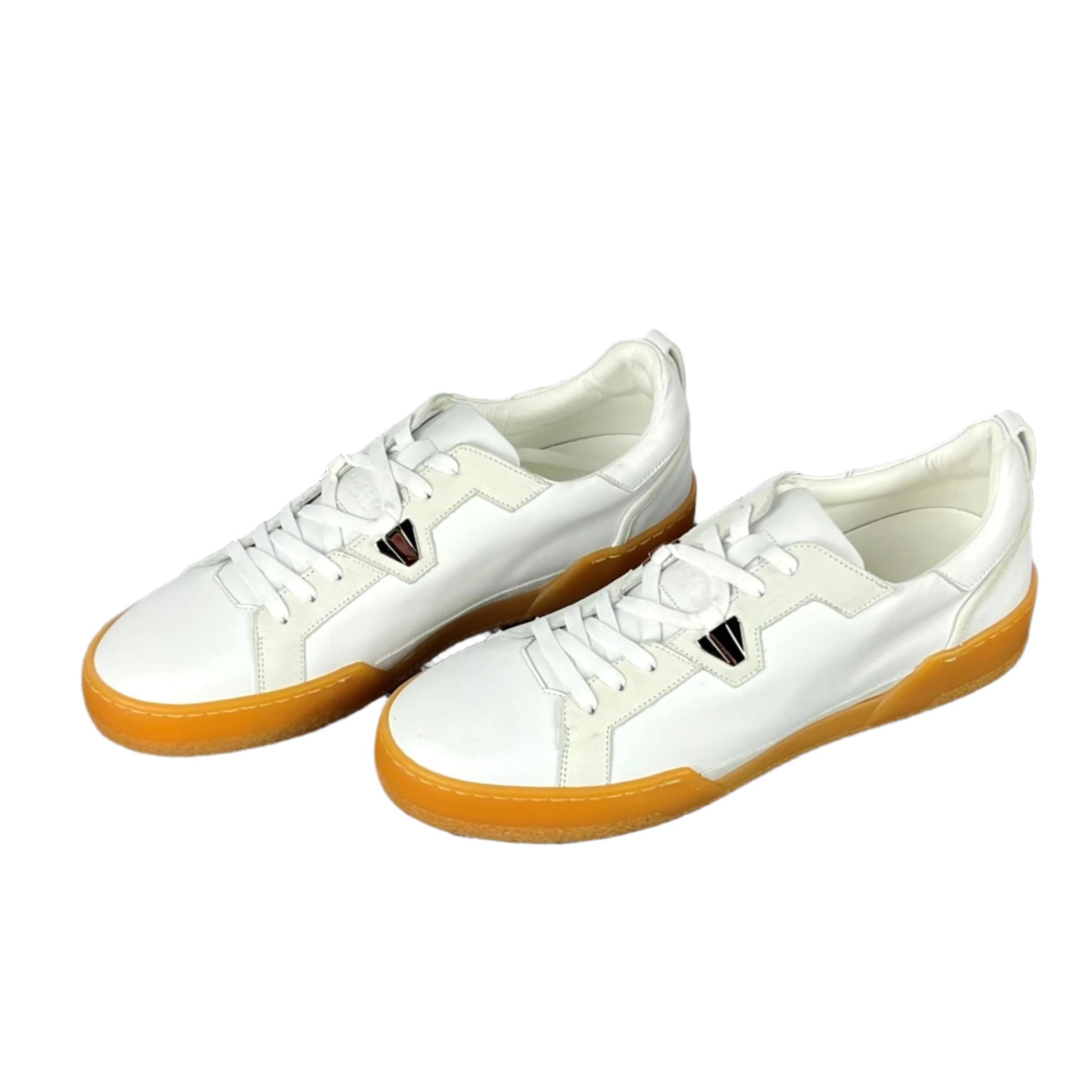 Buscemi Mens Score White Nubuck Sneakers SAMPLE | Positivo Clothing