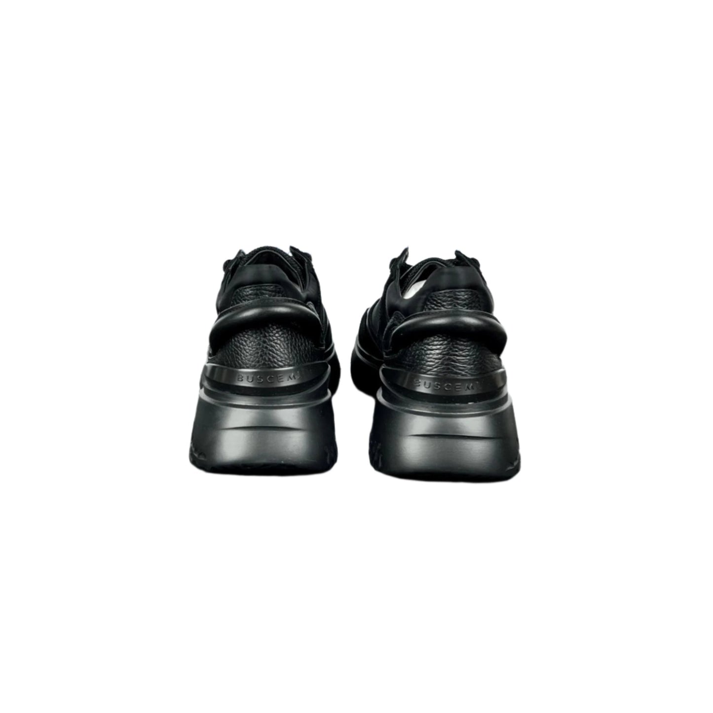 Buscemi Veloce Tonal Black Leather Sneakers | Positivo Clothing
