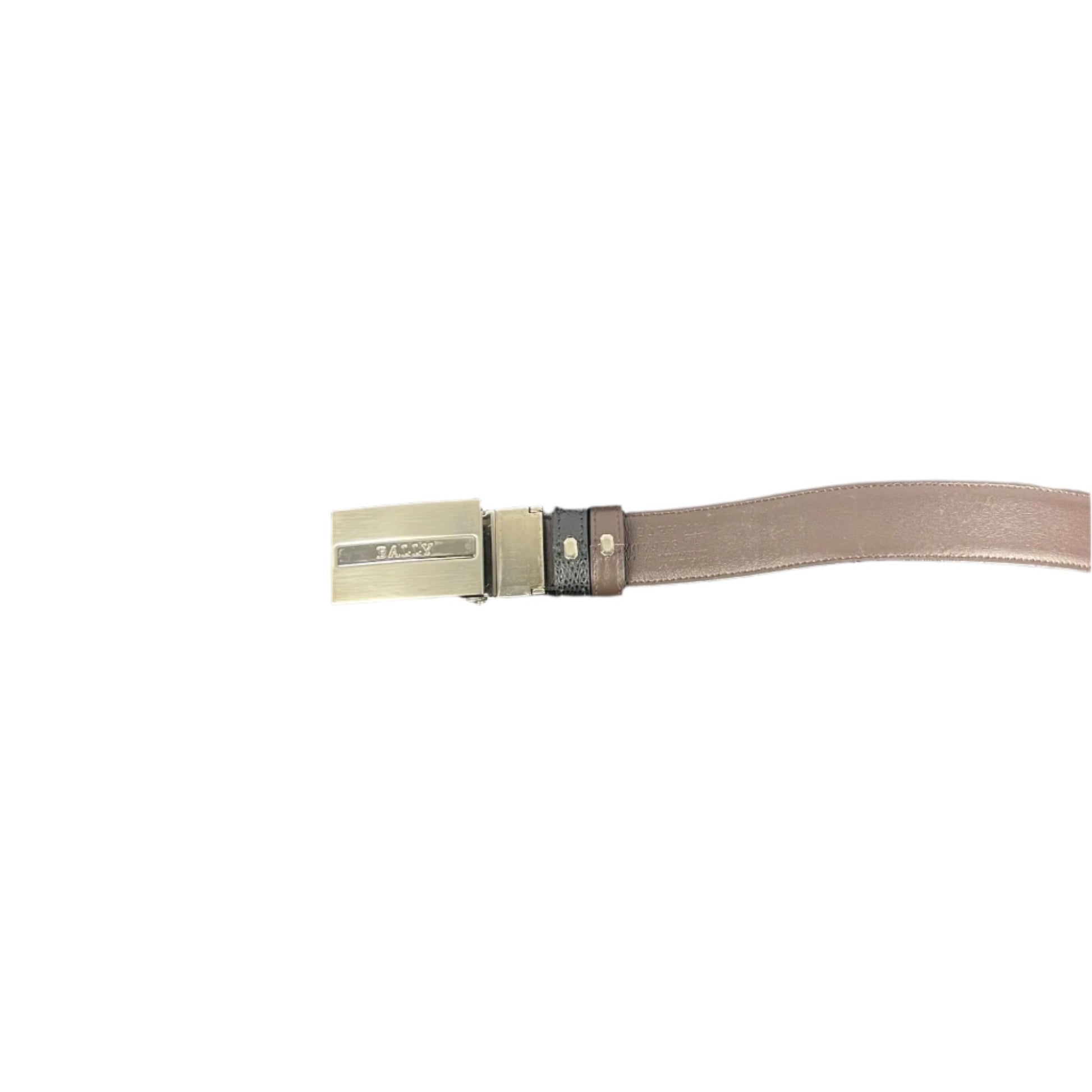 Bally Safada 30 AH QB Brown/Black Leather Belt - Positivo Clothing
