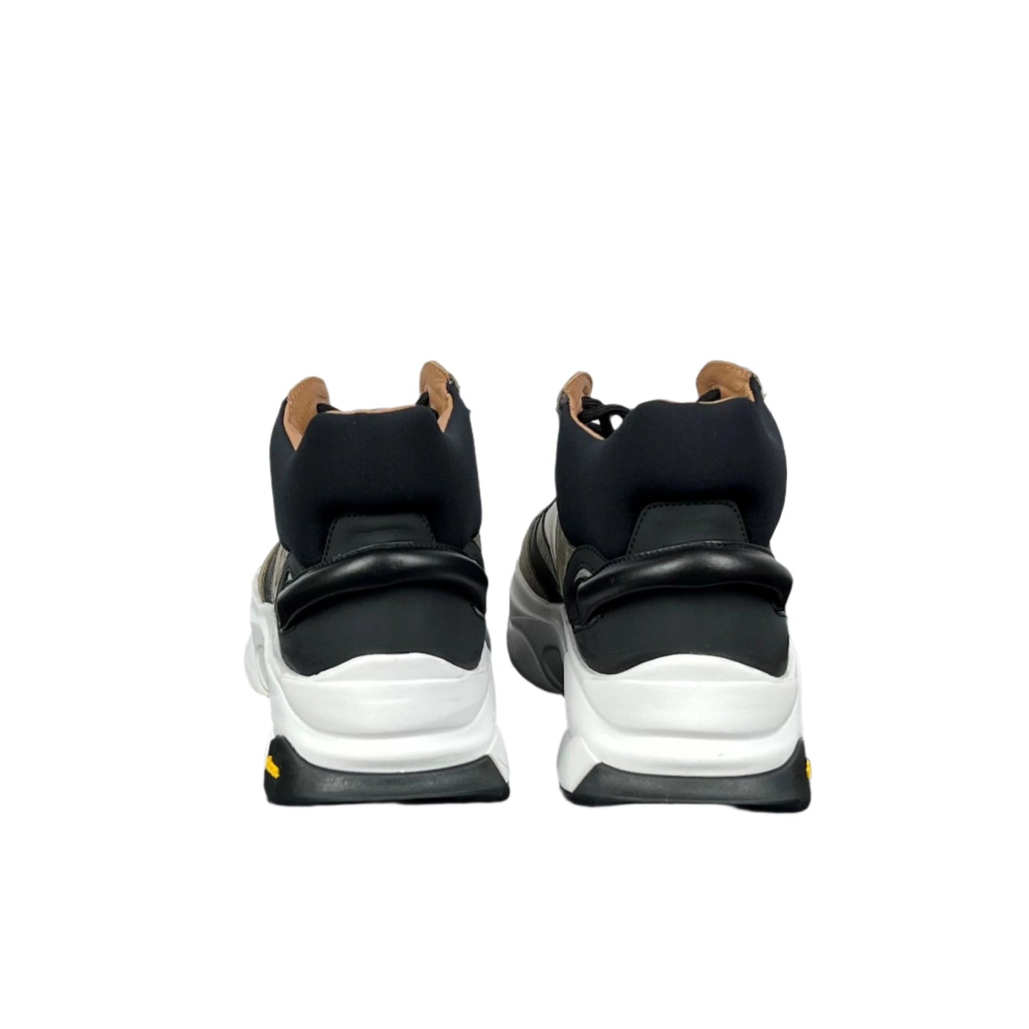 Buscemi Mens Veloce Mix Materials Multi Green Leather Sneakers | Positivo Clothing