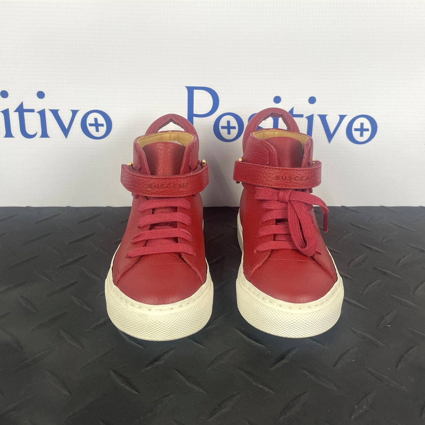 Buscemi 100MM Toddler Passion White Leather Sneakers EU T24 US 8