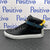 Buscemi Mens 100MM Black Trio High Top Leather Sneakers | Positivo Clothing