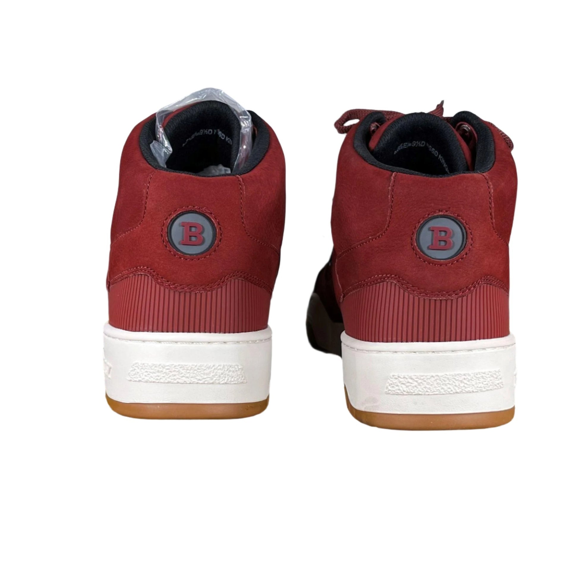 Bally King Red Leather High Top Sneakers - Positivo Clothing