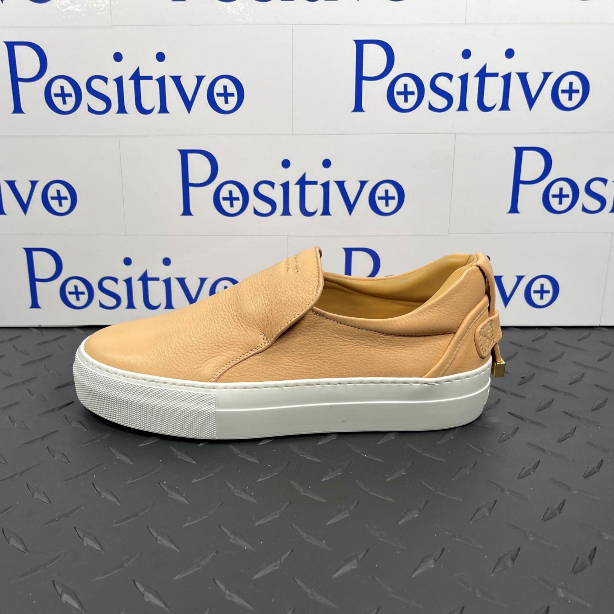 Buscemi Mens 40MM Clean Skin/White Sneakers | Positivo Clothing
