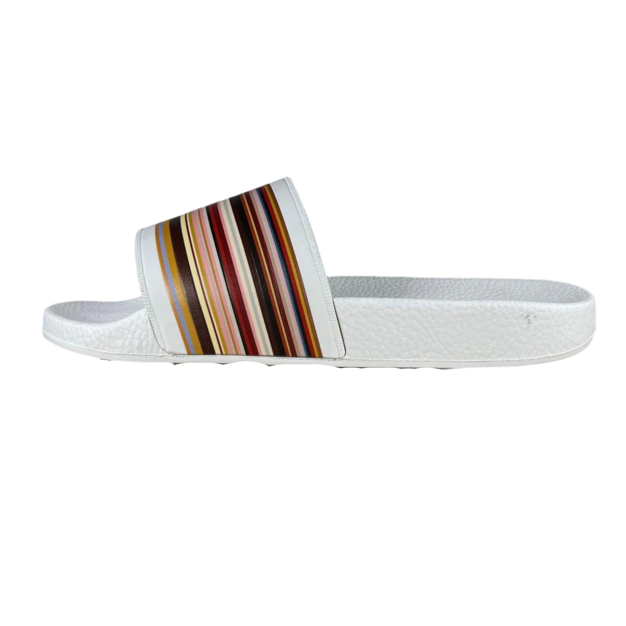 Paul Smith Ruben White Polyurethane Slides - Positivo Clothing