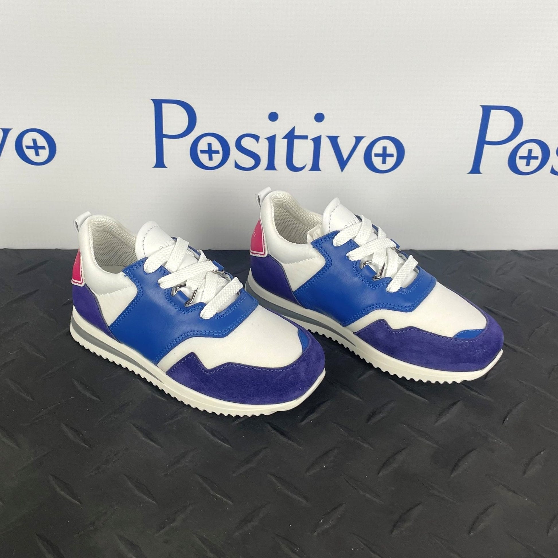Buscemi Ventura Kid Purple Trio Leather Sneakers | Positivo Clothing