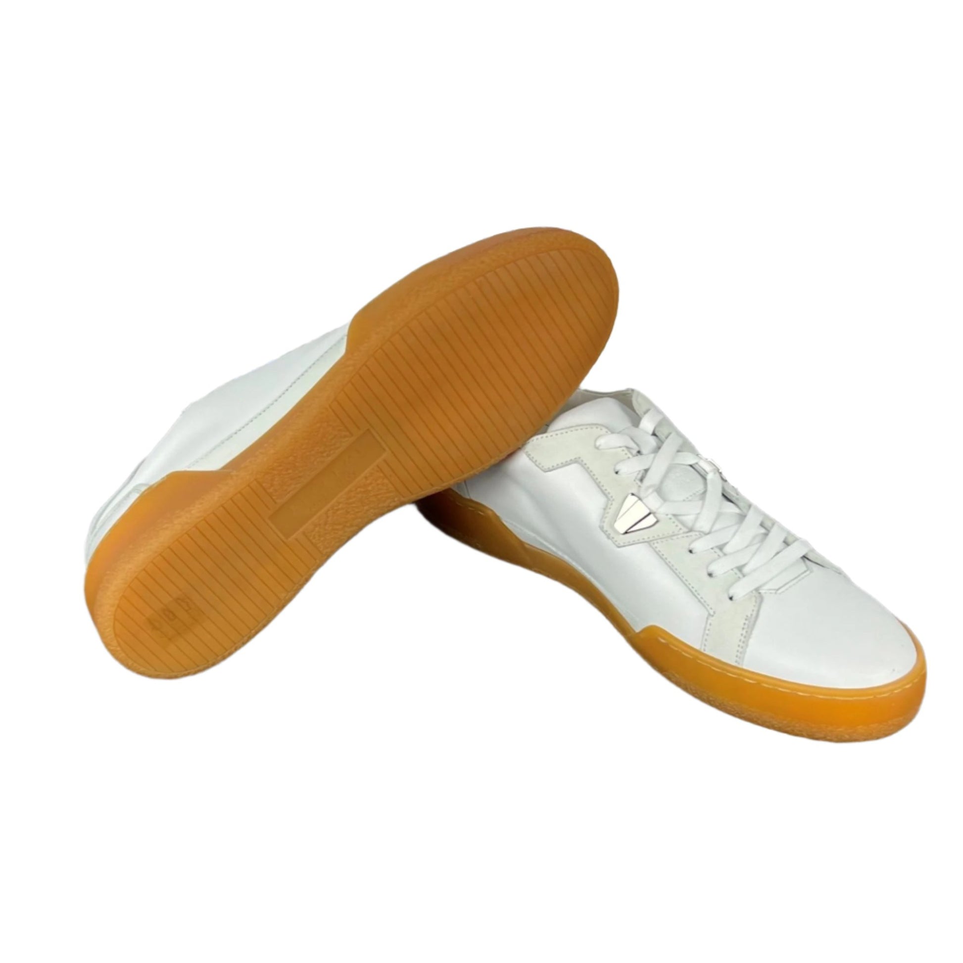Buscemi Mens Score White Nubuck Sneakers SAMPLE | Positivo Clothing