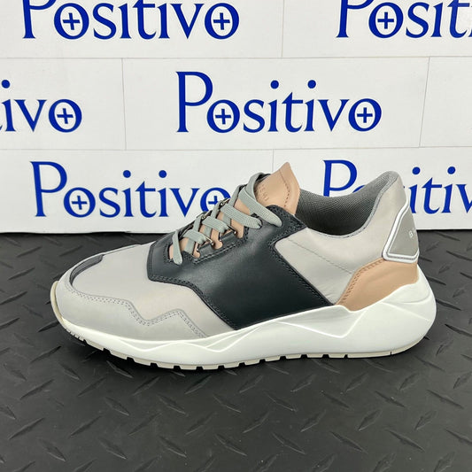 Buscemi Womens Ventura Grey/Pink Leather Sneakers SAMPLE | Positivo Clothing