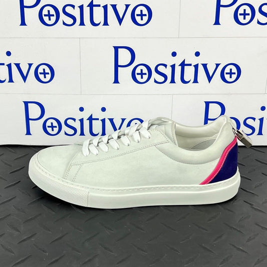 Buscemi Women's Tennis Lock Purple Trio Leather Sneakers SAMPLE