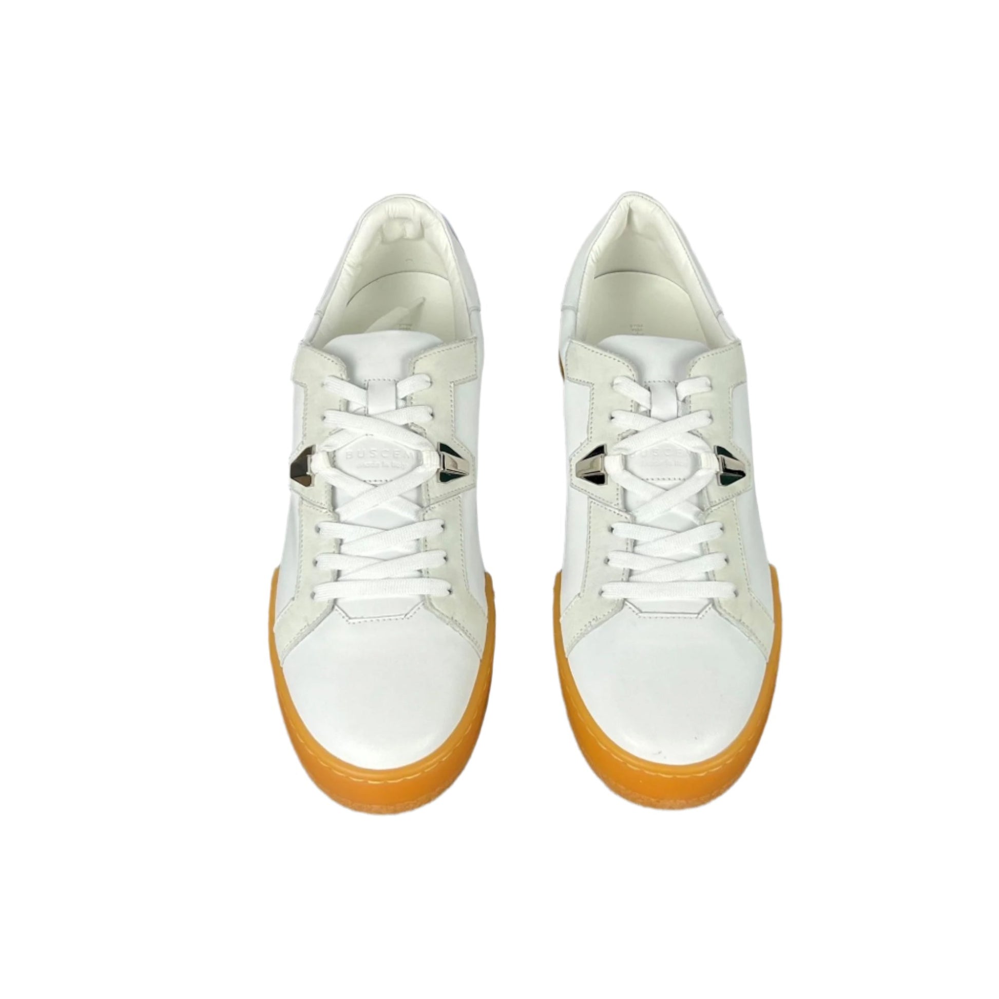 Buscemi Mens Score White Nubuck Sneakers SAMPLE | Positivo Clothing