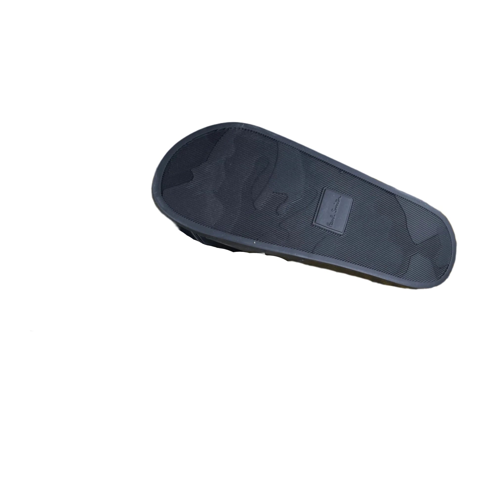 Paul Smith Ruben Printed Black Polyurethane Slides | Positivo Clothing