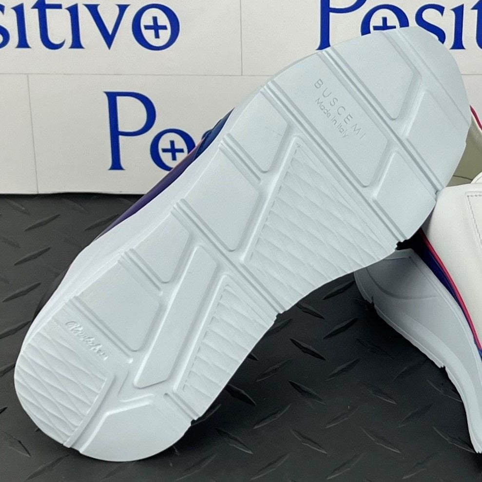 Buscemi Womens Strada Purple Trio Leather Sneakers | Positivo Clothing