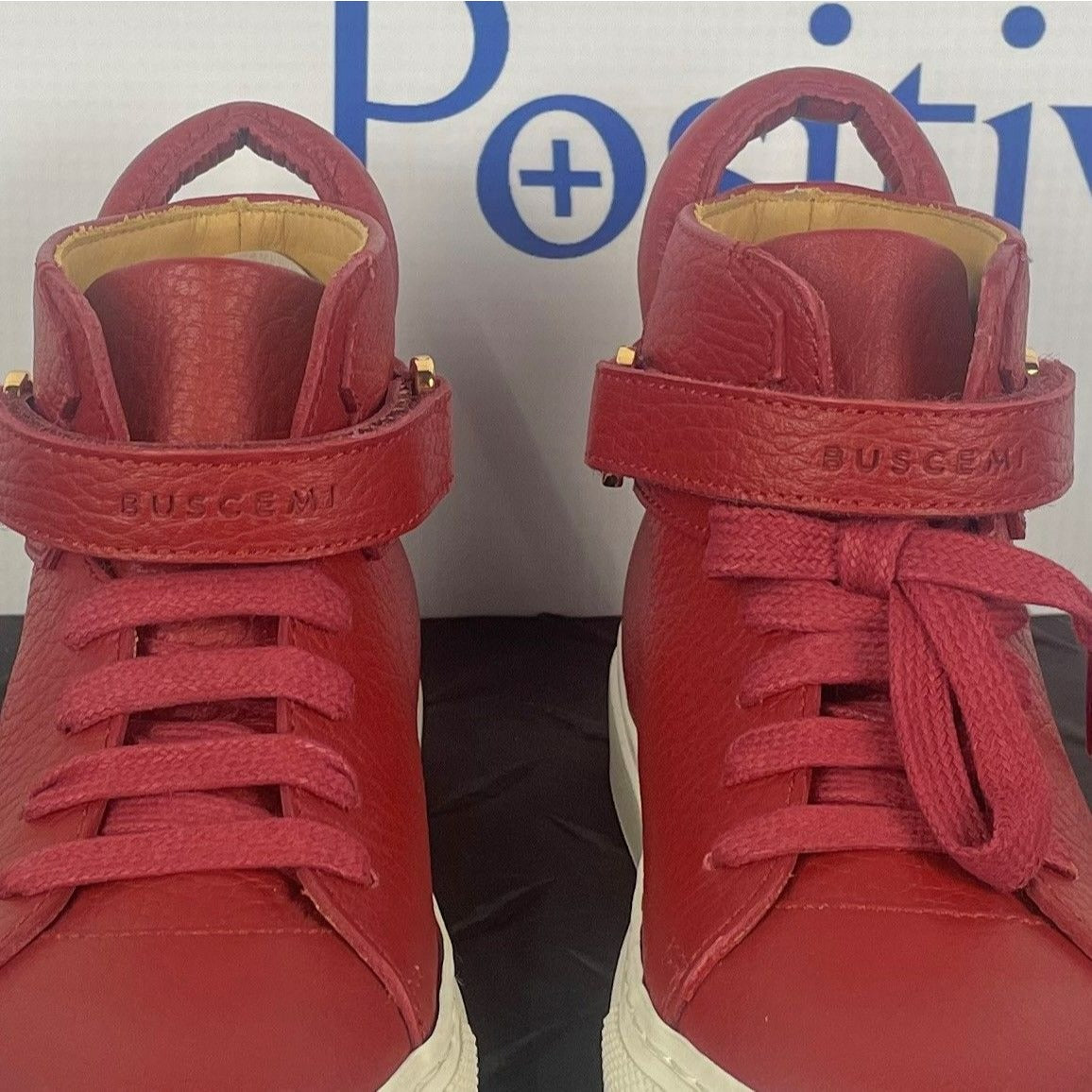 Buscemi 100MM Toddler Passion White Leather Sneakers EU T24 US 8