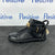 Buscemi Womens 100MM Flat Black Leather Sneakers SAMPLE | Positivo Clothing