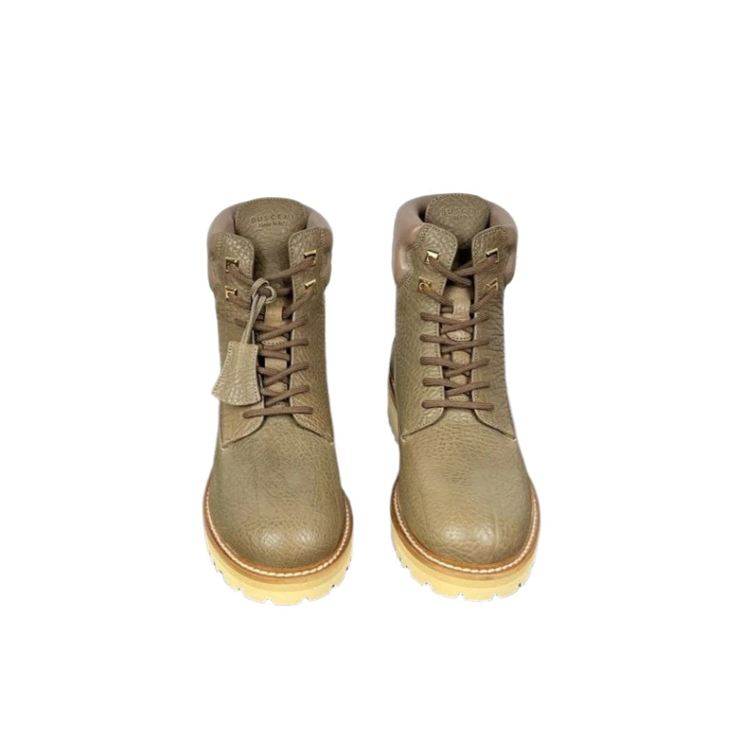 Buscemi Site Boot Tapiro Dove Grey Leather Boots | Positivo Clothing