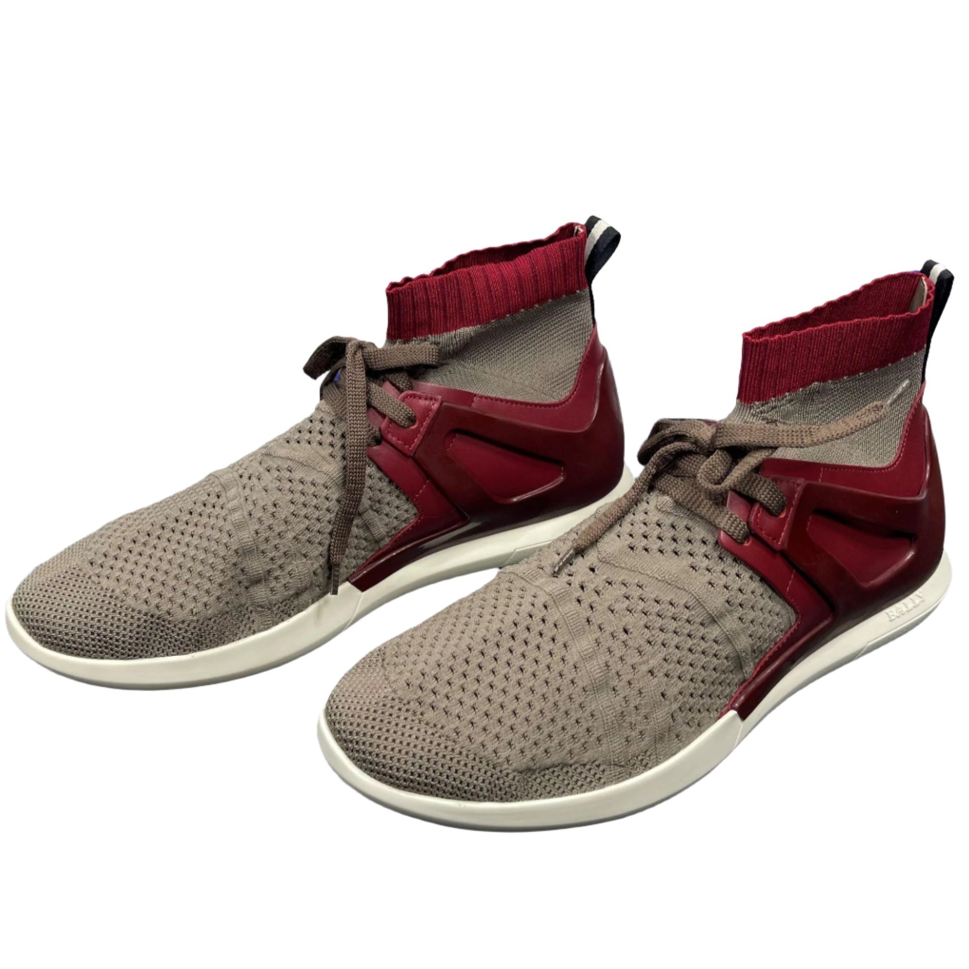 Bally Avallo Red Leather/Textile Sneakers | Positivo Clothing