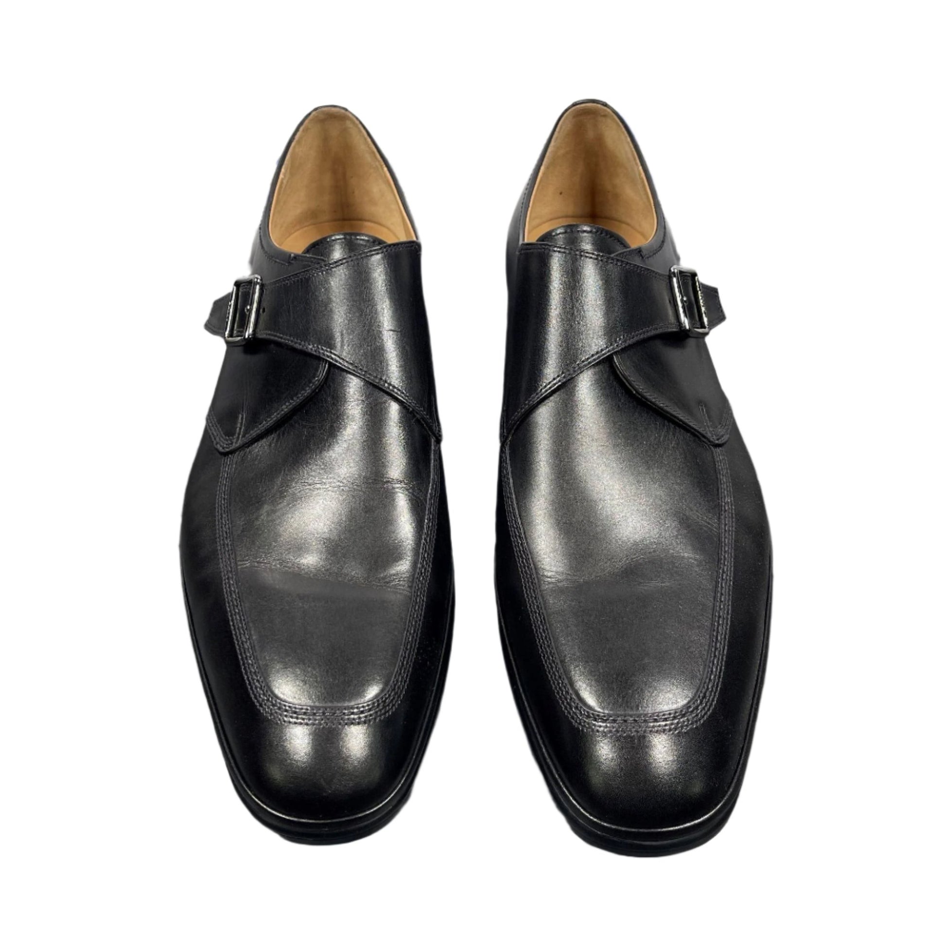 Bally Netovi Black Leather Monk Shoes | Positivo Clothing