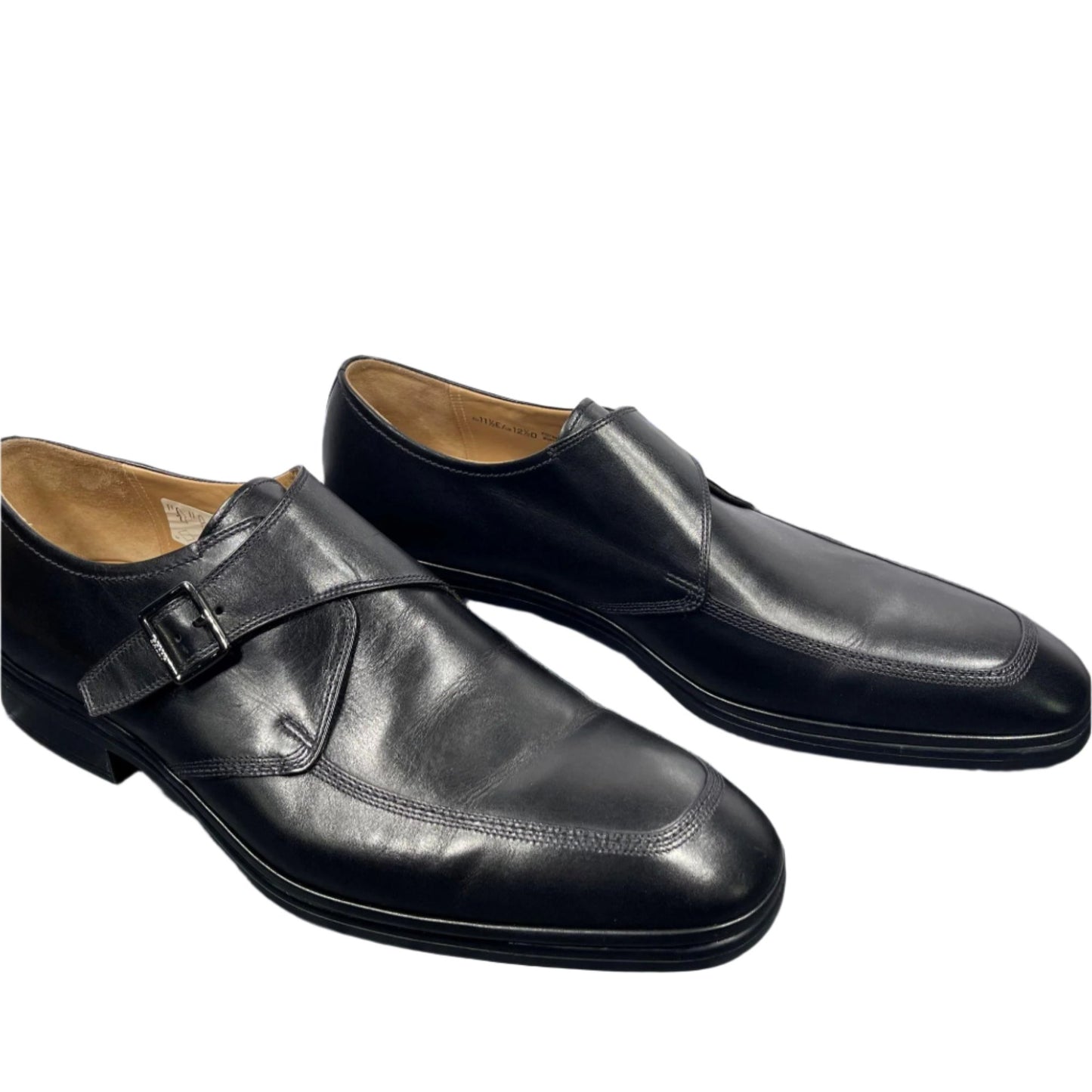Bally Netovi Black Leather Monk Shoes | Positivo Clothing