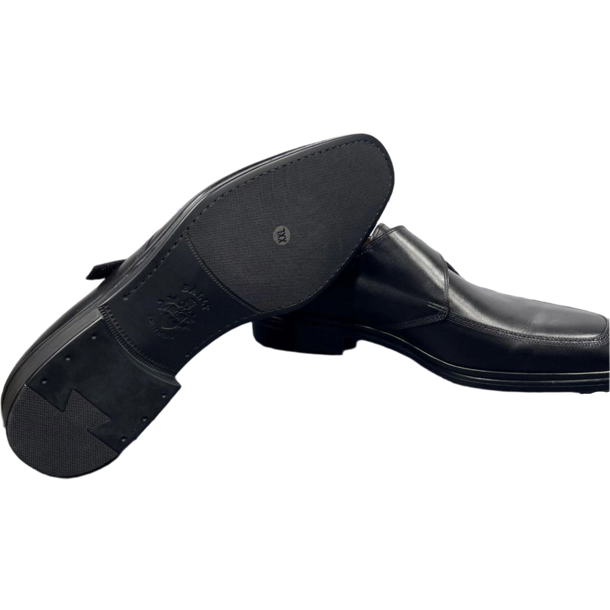 Bally Netovi Black Leather Monk Shoes | Positivo Clothing