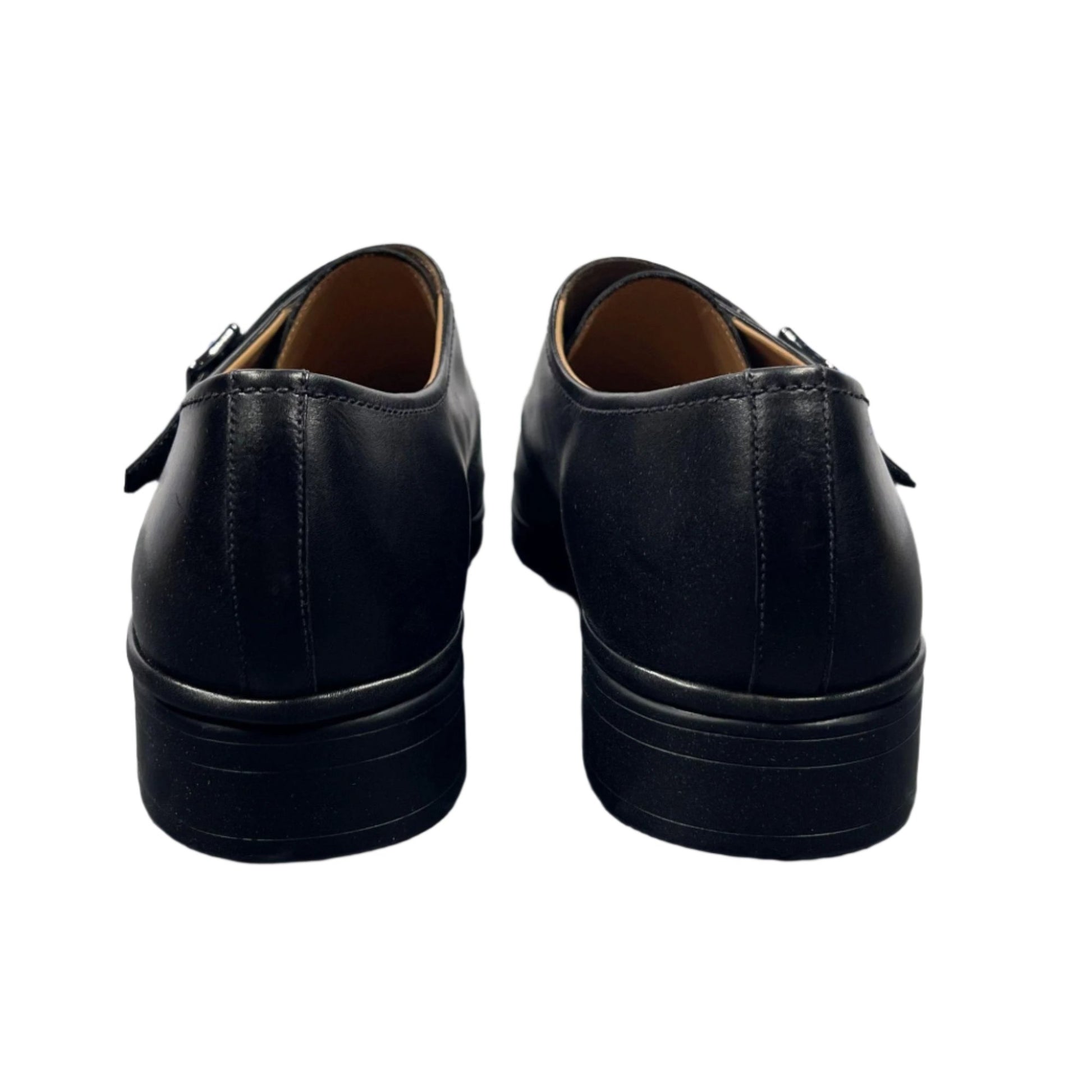 Bally Netovi Black Leather Monk Shoes | Positivo Clothing