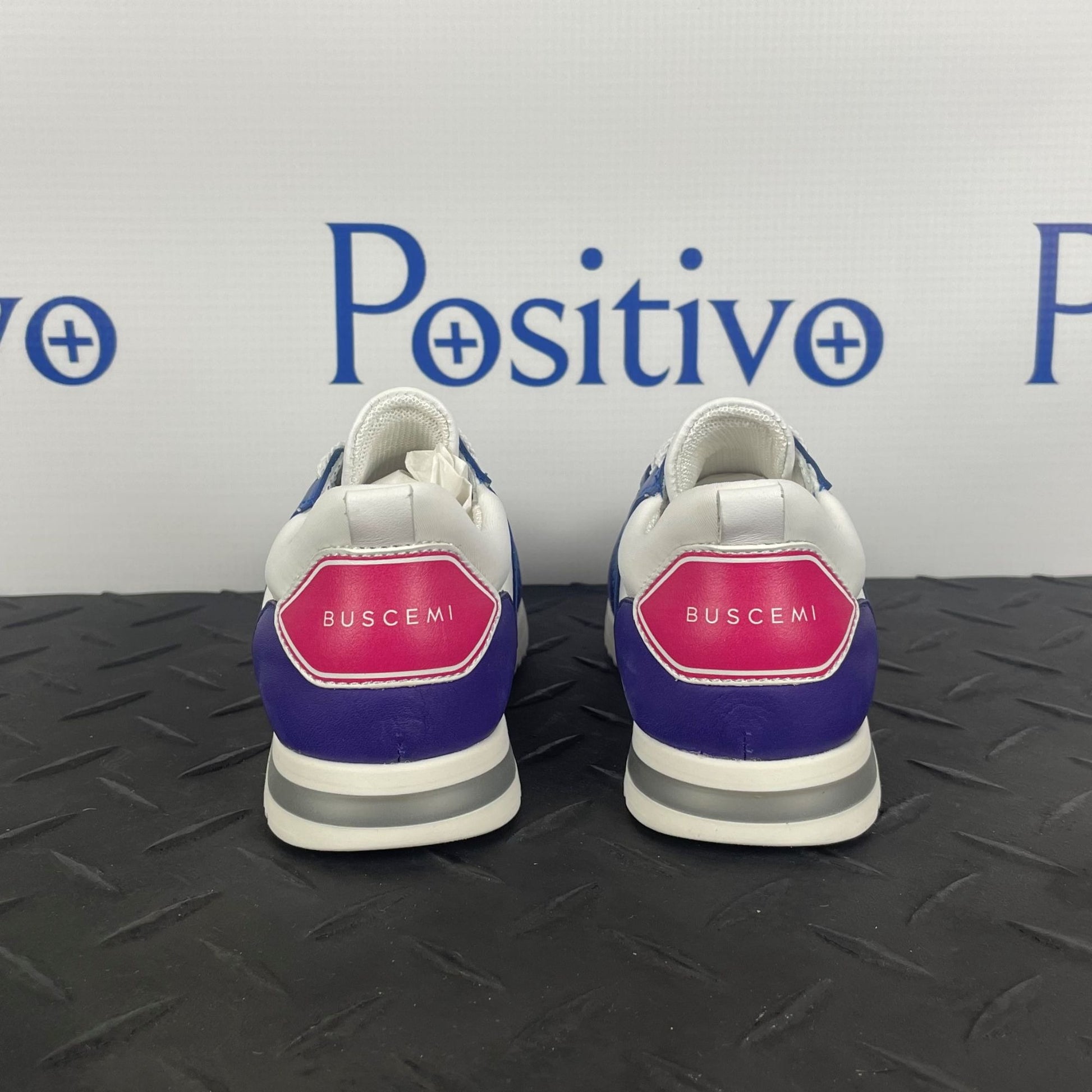 Buscemi Ventura Kid Purple Trio Leather Sneakers | Positivo Clothing