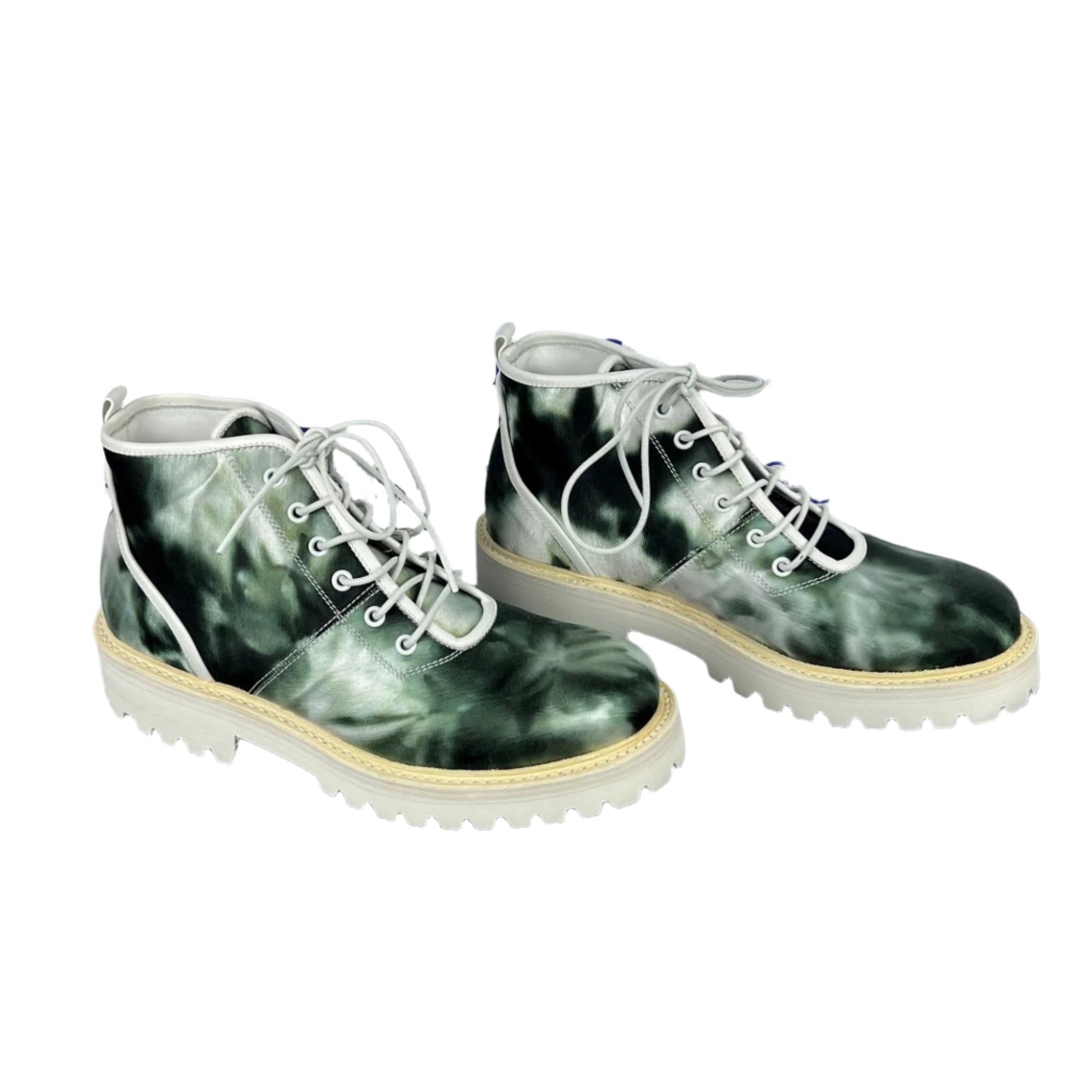 Buscemi Mens Lotta Tie Dye Canvas Boots SAMPLE | Positivo Clothing