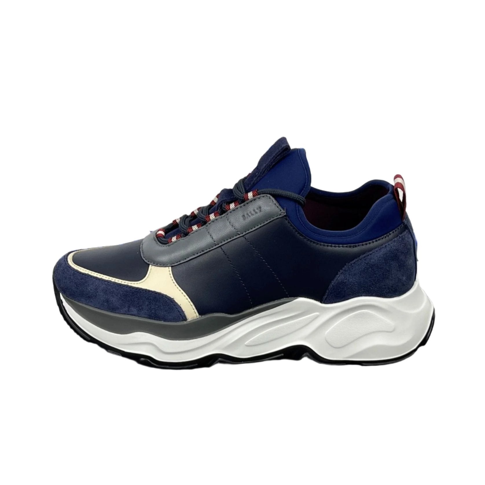 Bally Berlin Marine Merlot Synthetic Sneakers | Positivo Clothing