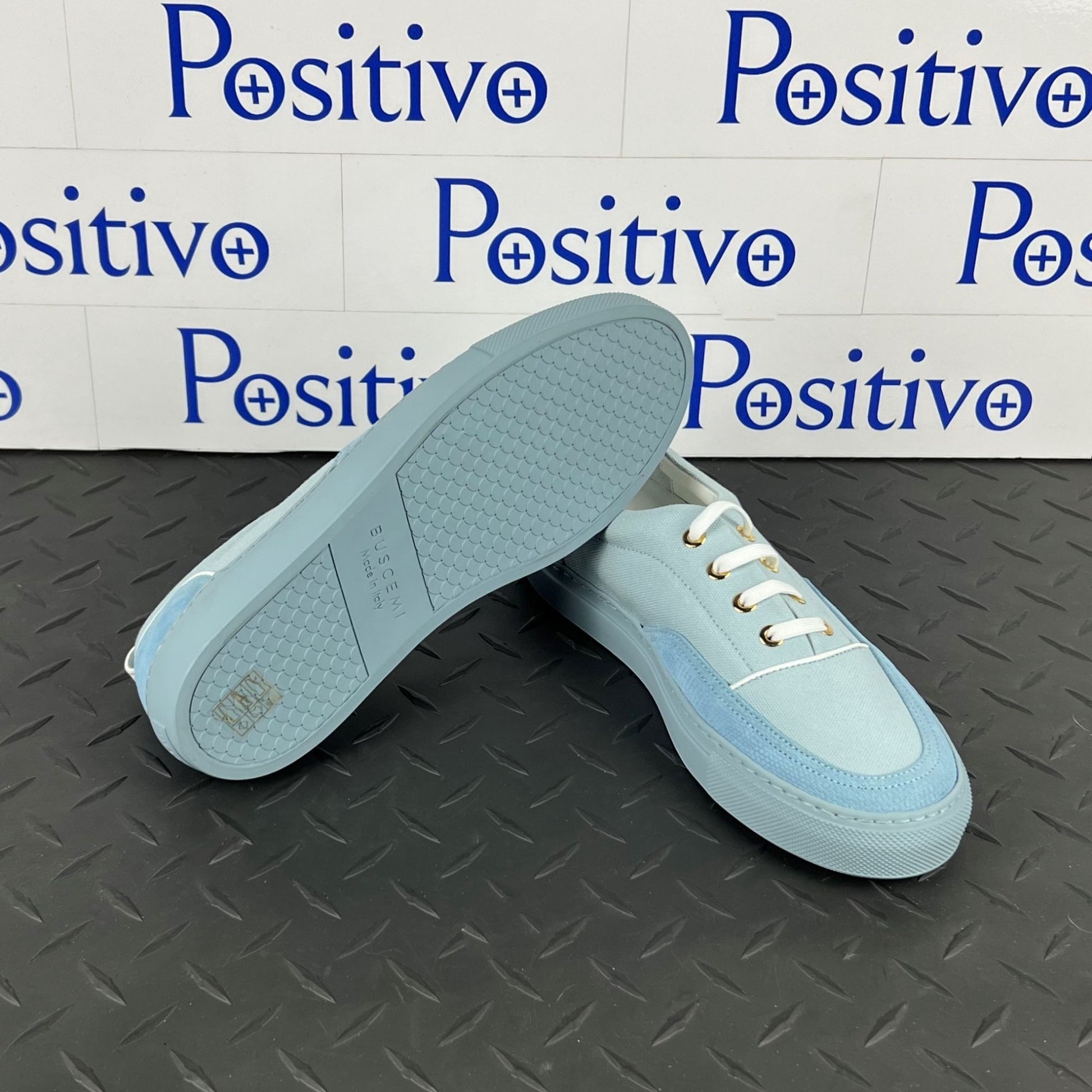 Buscemi Womens Cali Cielo Leather Low top Sneakers SAMPLE | Positivo Clothing