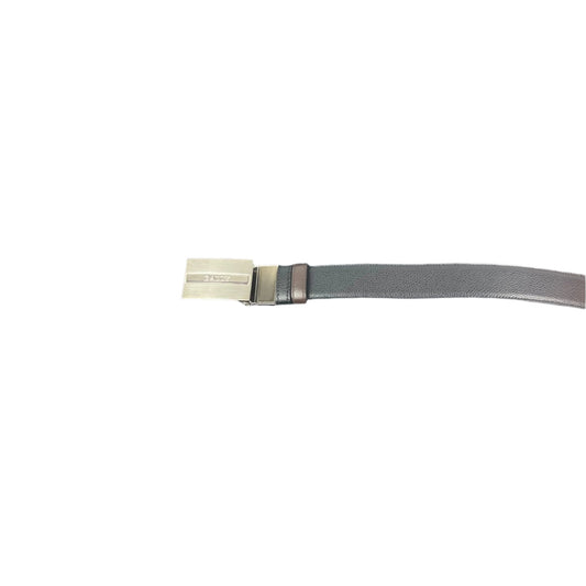 Bally Safada 30 AH QB Brown/Black Leather Belt - Positivo Clothing