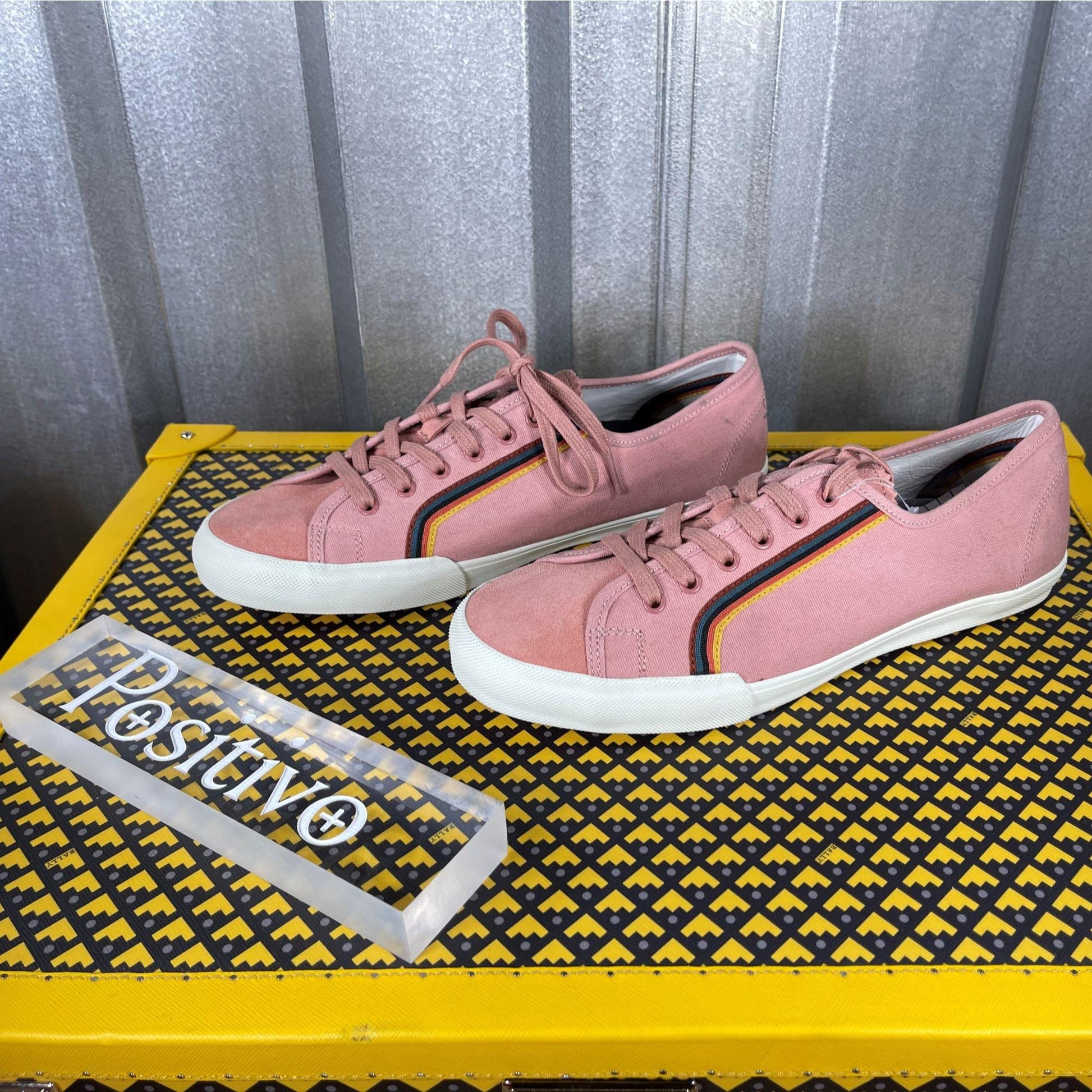 Paul Smith NEL03 Nelson Pink Sneakers DISPLAY w/ Replacement Box | Positivo Clothing