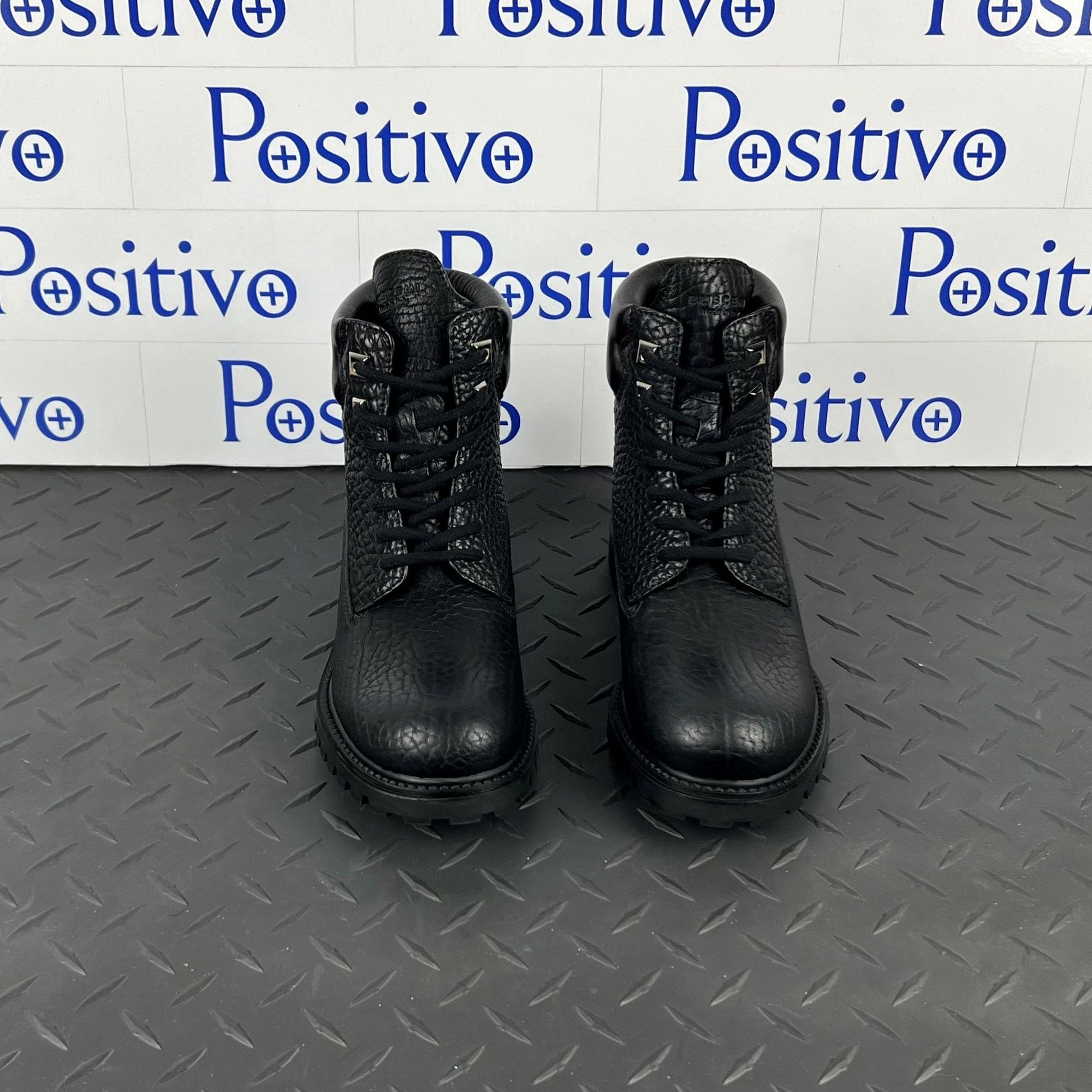 Buscemi Womens Site Boot Black Leather Boots SAMPLE | Positivo Clothing