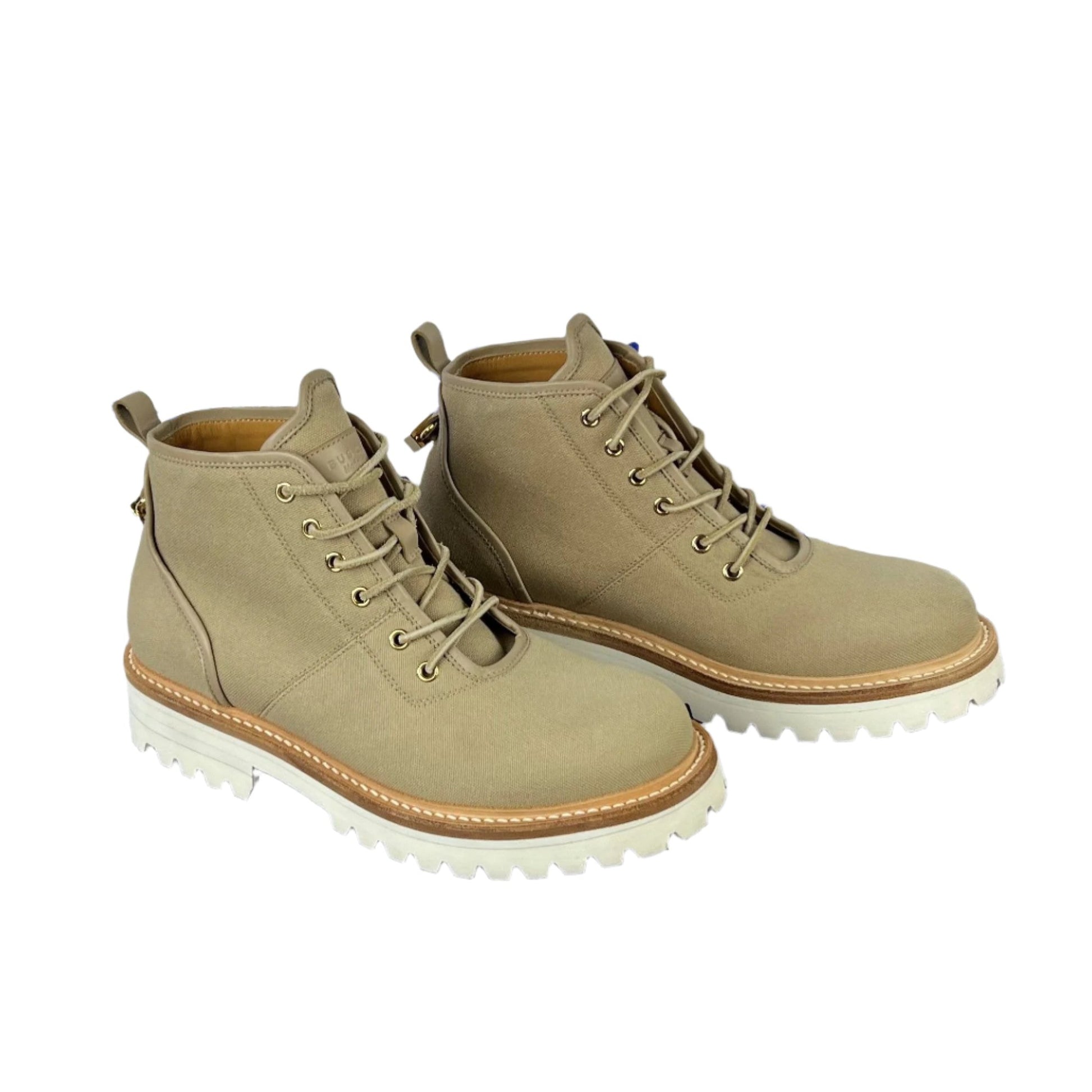 Buscemi Mens Lotta Boot Tortora Canvas Boots SAMPLE | Positivo Clothing