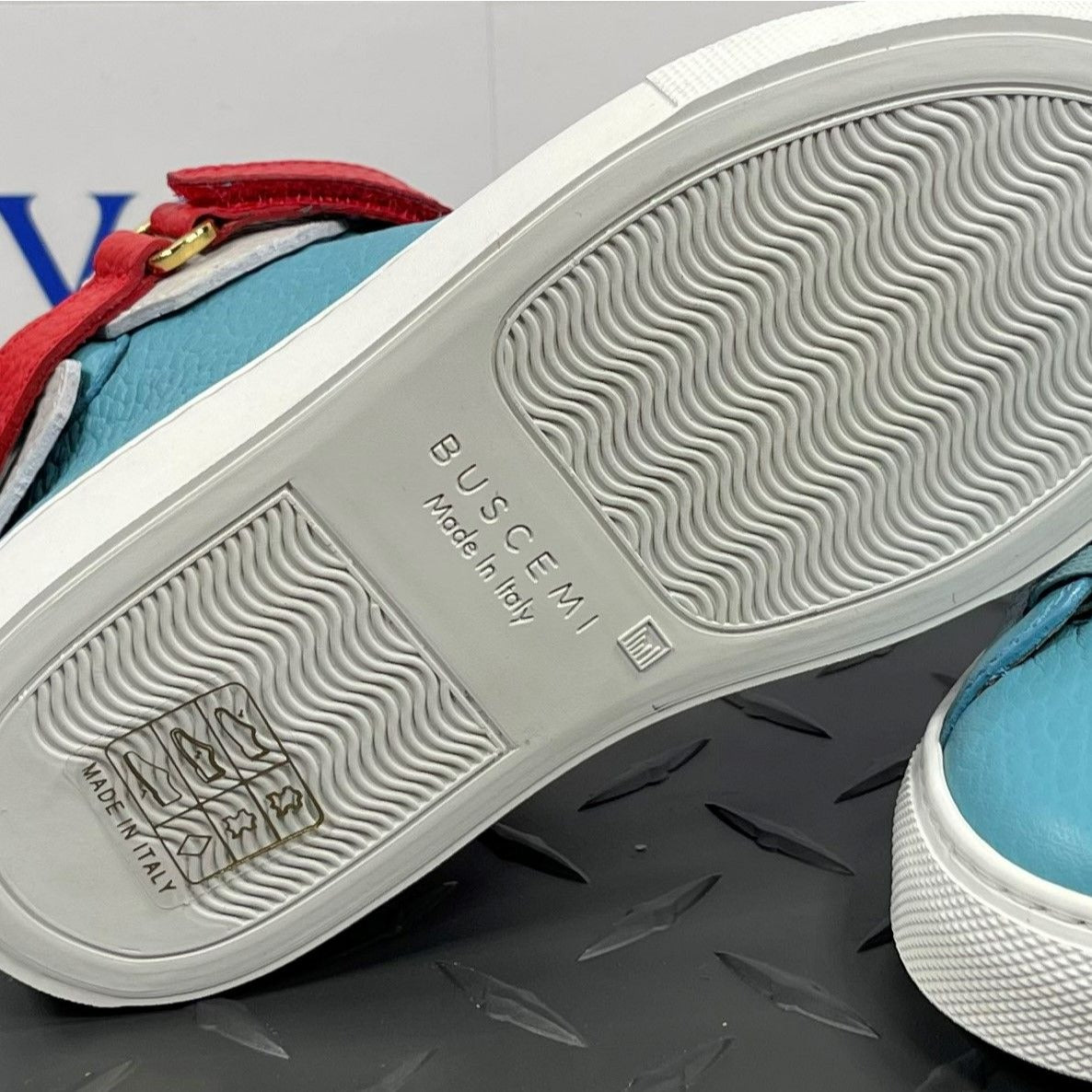 Buscemi 100MM Kid Oxygen Tricolor Leather Sneakers
