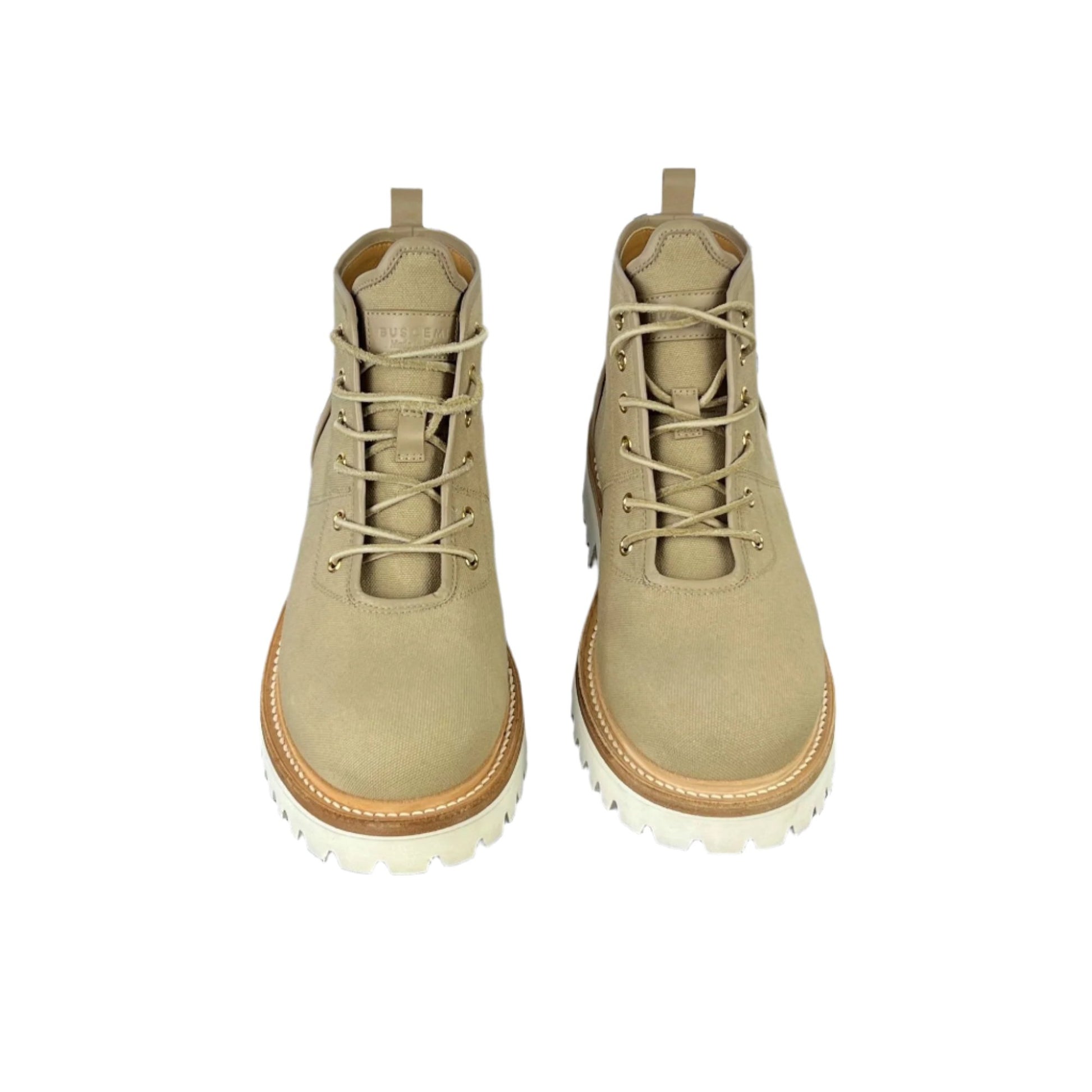 Buscemi Mens Lotta Boot Tortora Canvas Boots SAMPLE | Positivo Clothing
