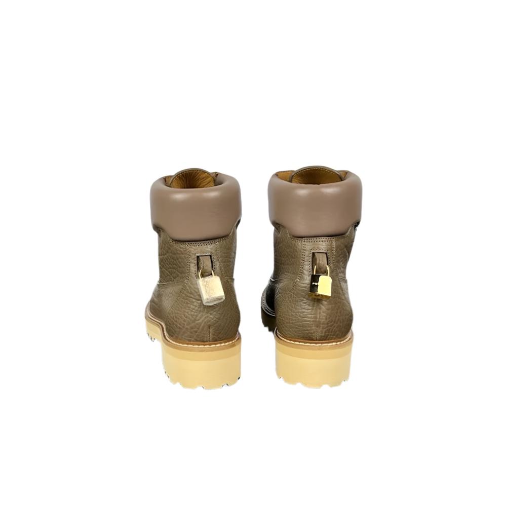 Buscemi Site Boot Tapiro Dove Grey Leather Boots | Positivo Clothing