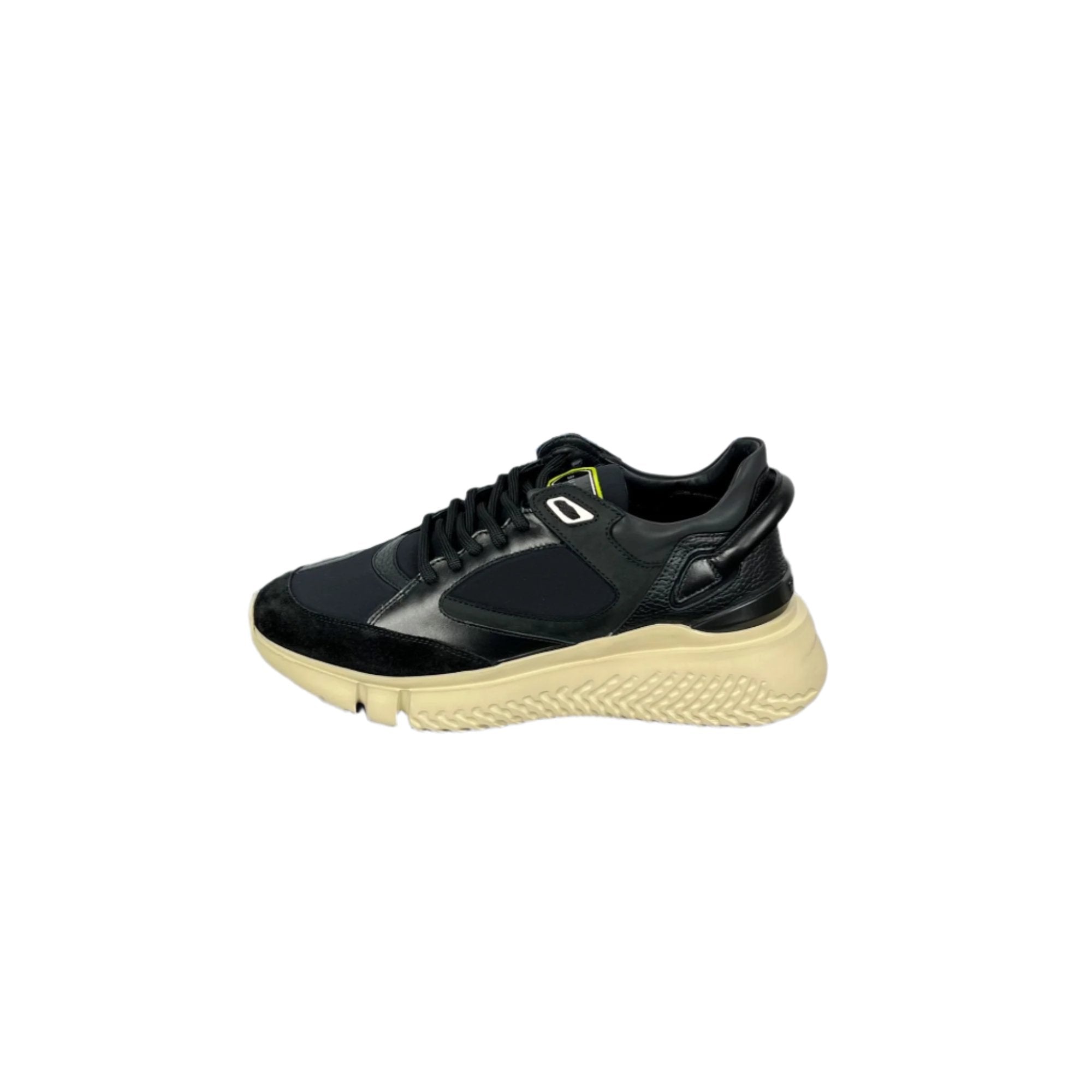 Buscemi Mens Veloce Mix Black Suede/Neoprene Sneakers | Positivo Clothing