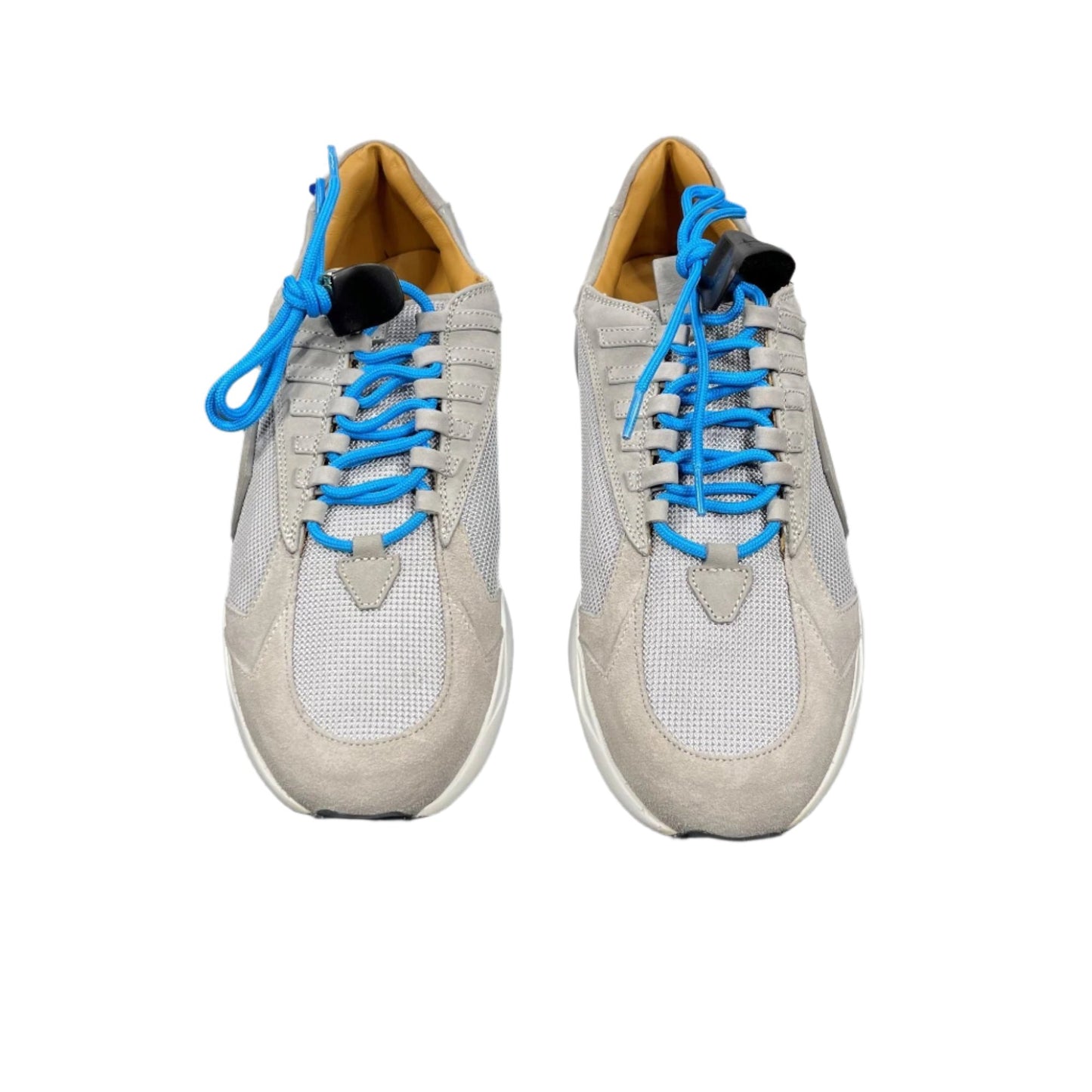 Buscemi Mens Run2 Grey Suede Sneakers - Positivo Clothing