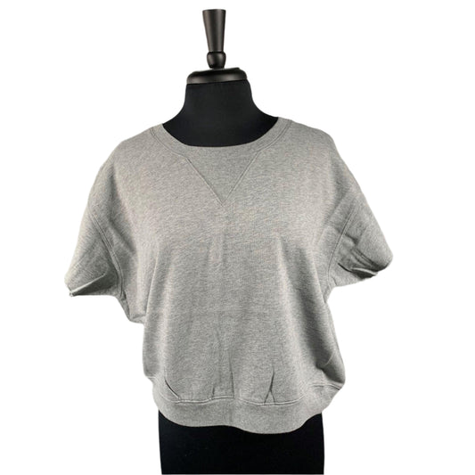 BLK DNM Womens Light Grey Short Sleeves Sweatshirt | Positivo Clothing