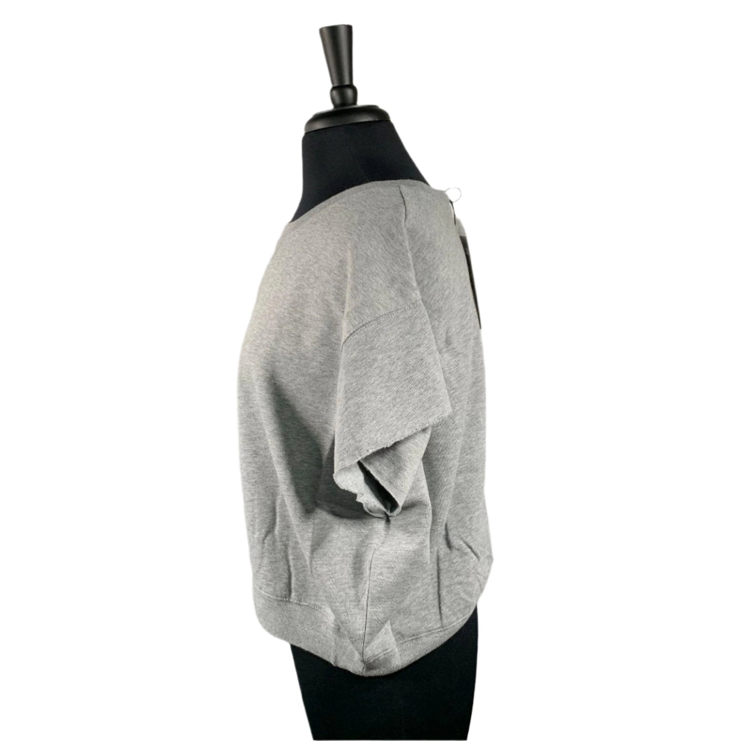 BLK DNM Womens Light Grey Short Sleeves Sweatshirt | Positivo Clothing