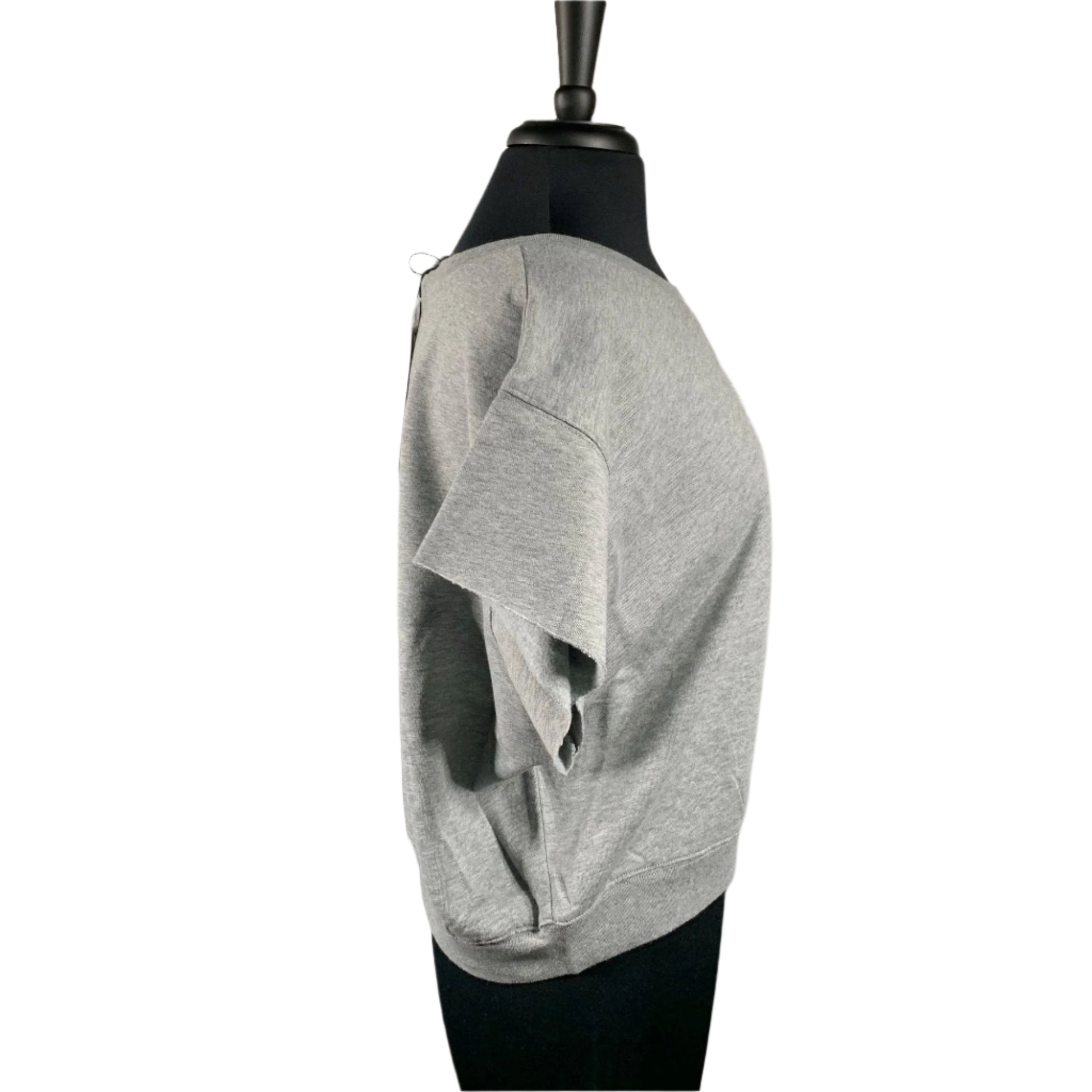 BLK DNM Womens Light Grey Short Sleeves Sweatshirt | Positivo Clothing