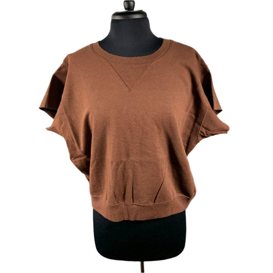 BLK DNM Womens Mahogany Short Sleeves Sweatshirt | Positivo Clothing
