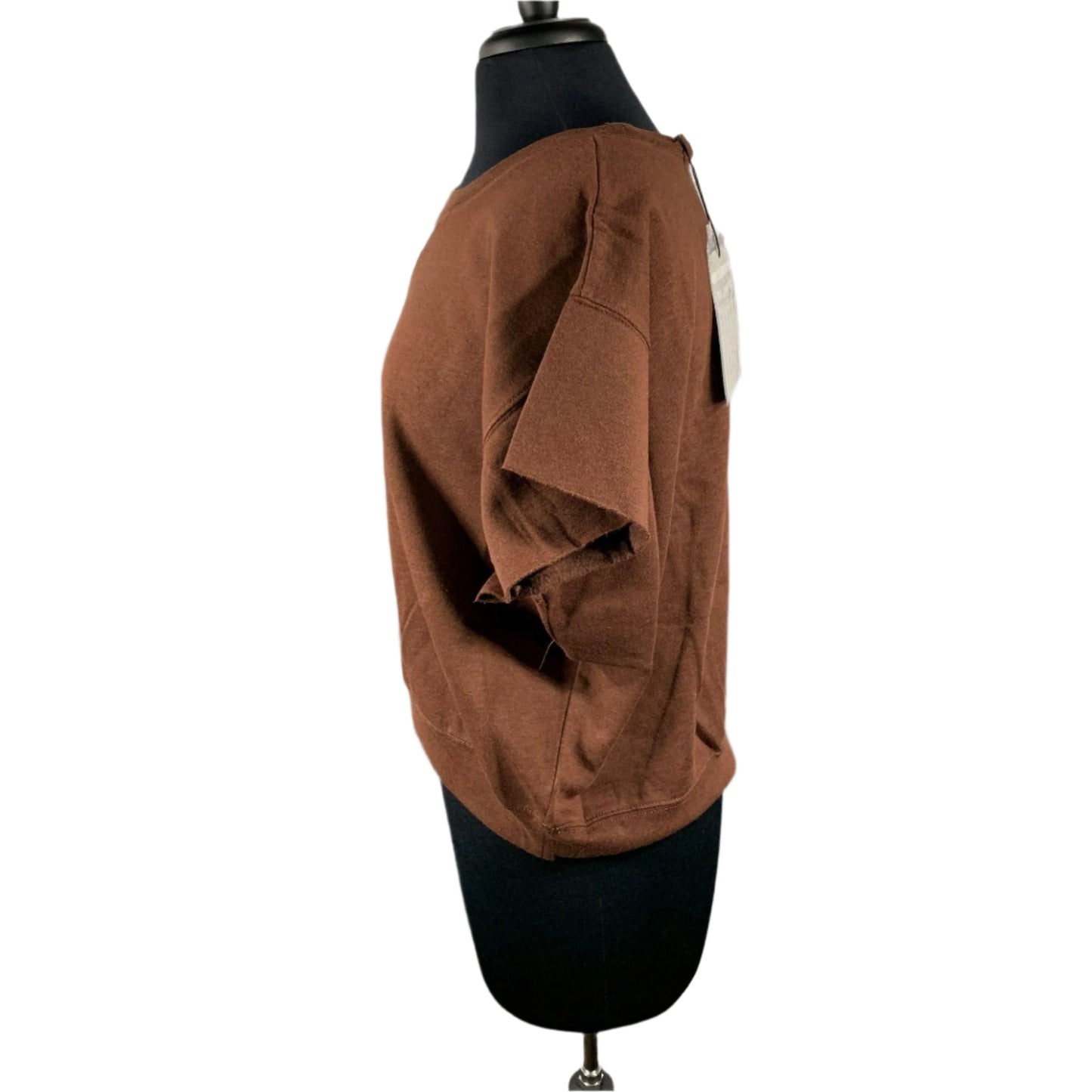 BLK DNM Womens Mahogany Short Sleeves Sweatshirt | Positivo Clothing