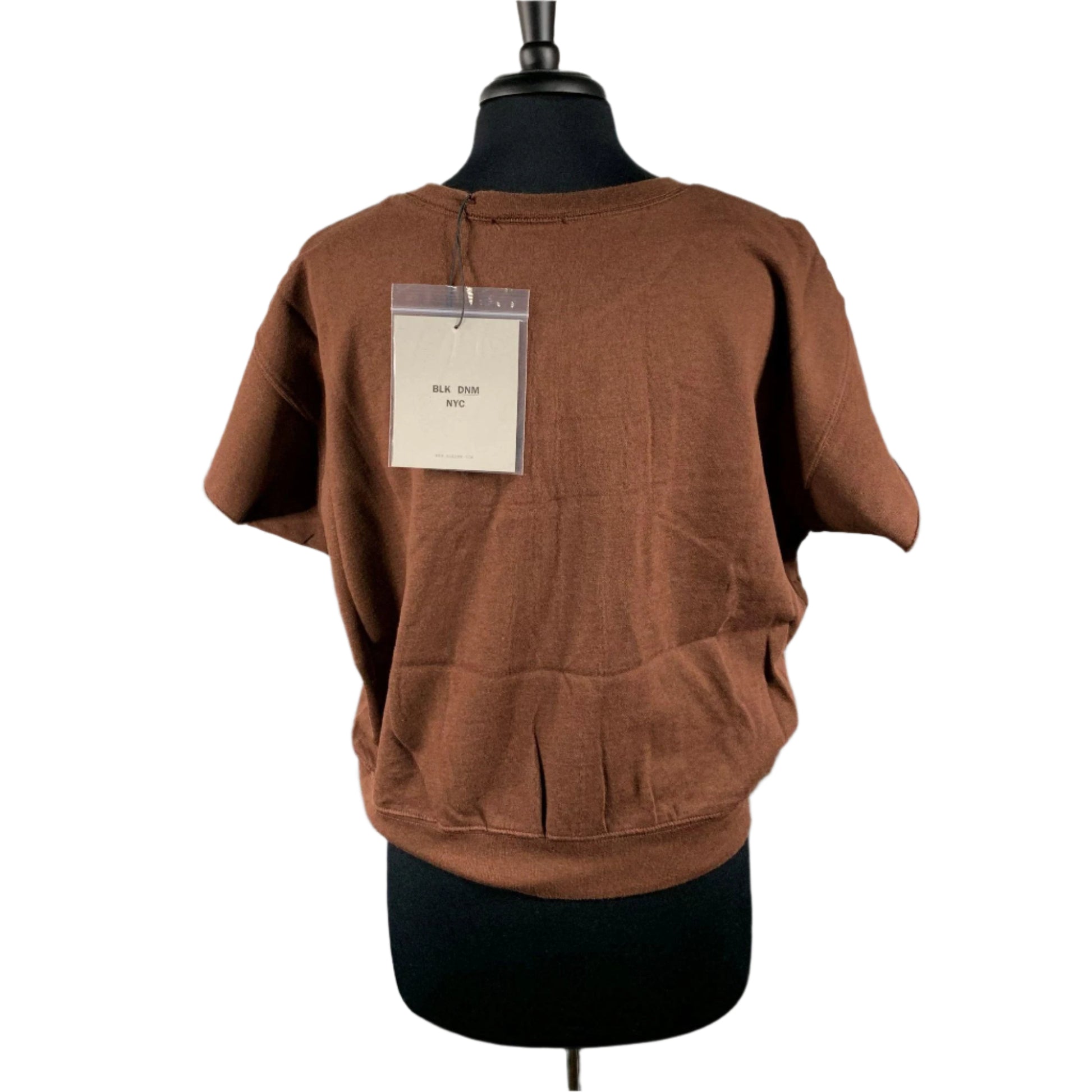 BLK DNM Womens Mahogany Short Sleeves Sweatshirt | Positivo Clothing