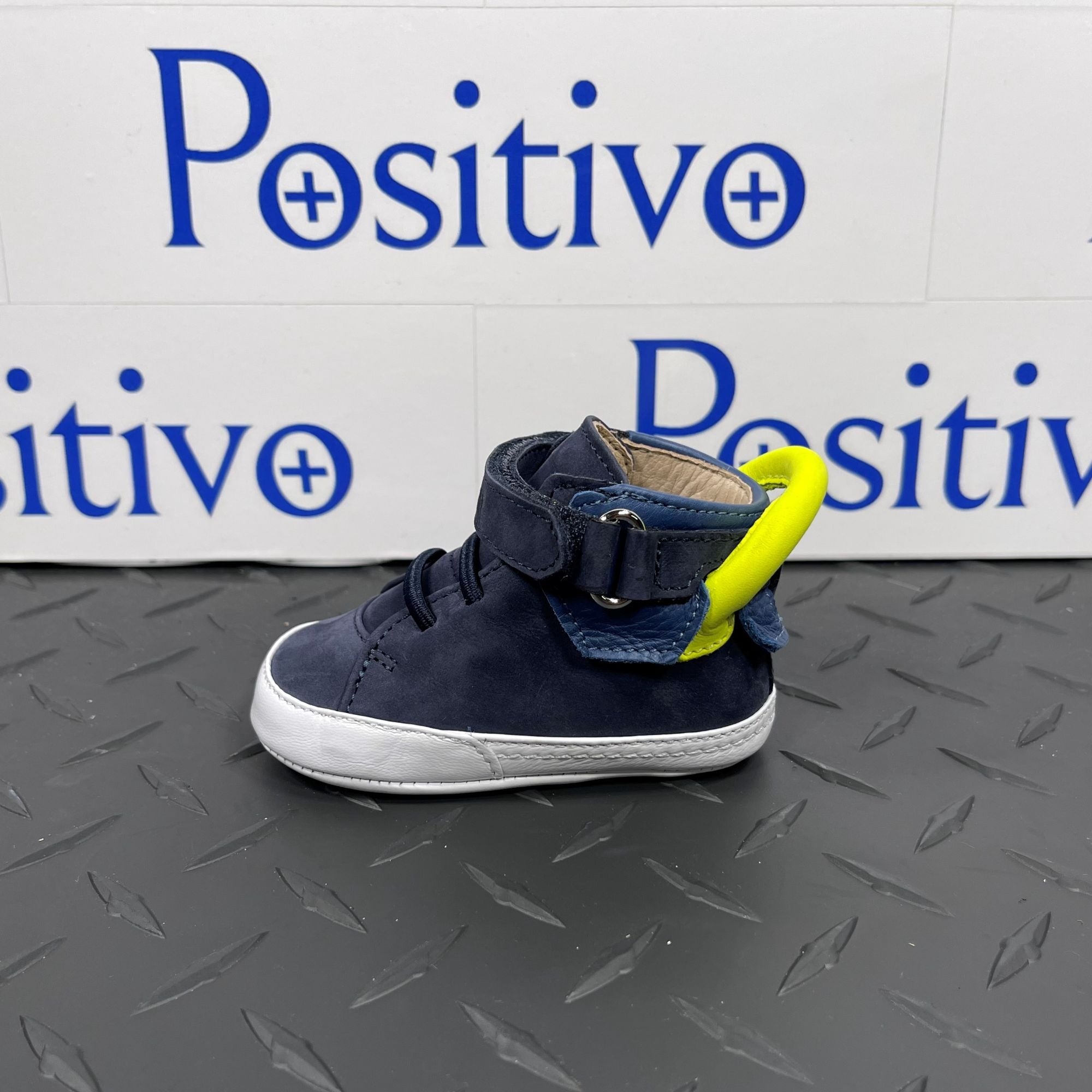 Buscemi 100MM Baby Navy Leather Sneakers | Positivo Clothing