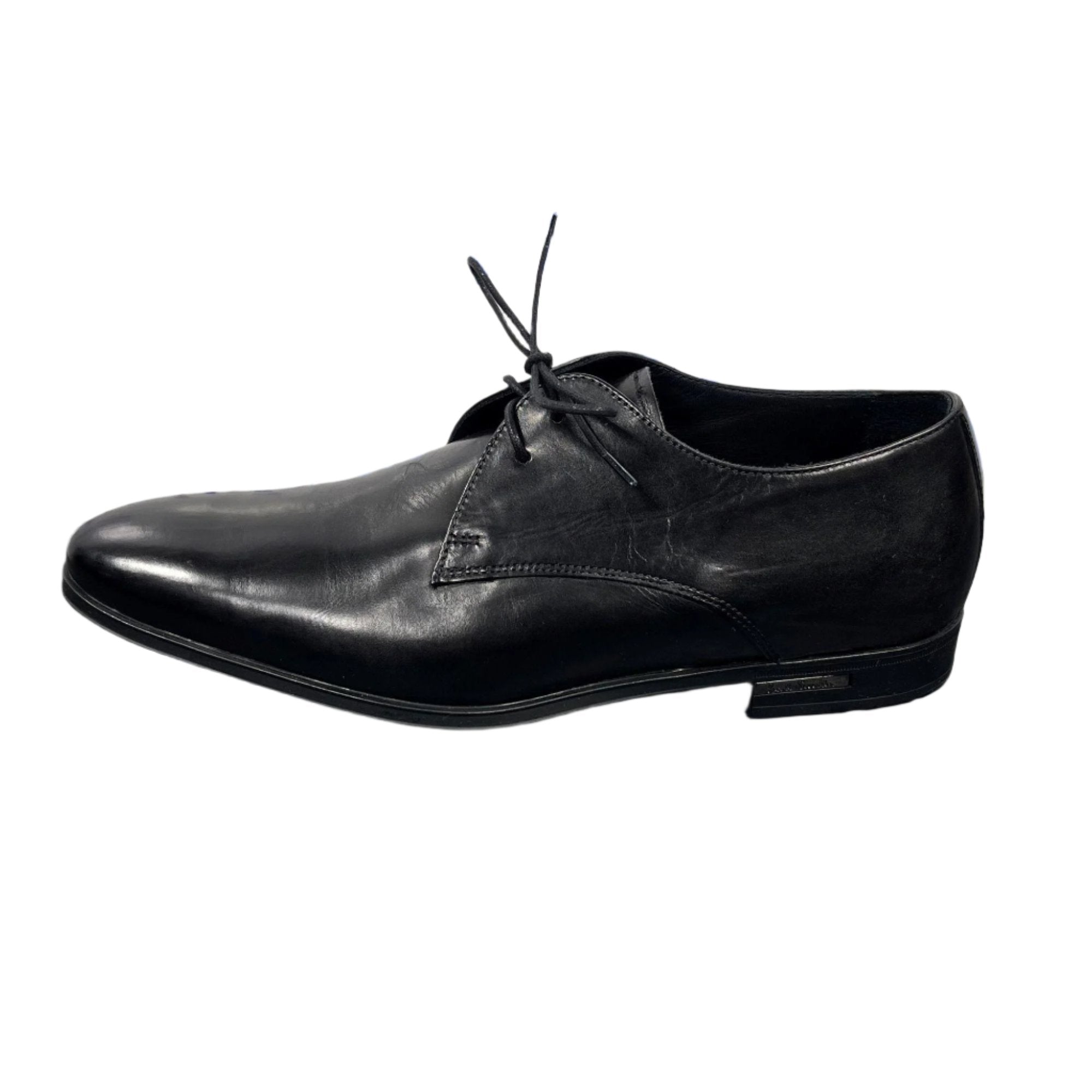 Paul Smith Coney Black Leather Derby Shoes | Positivo Clothing