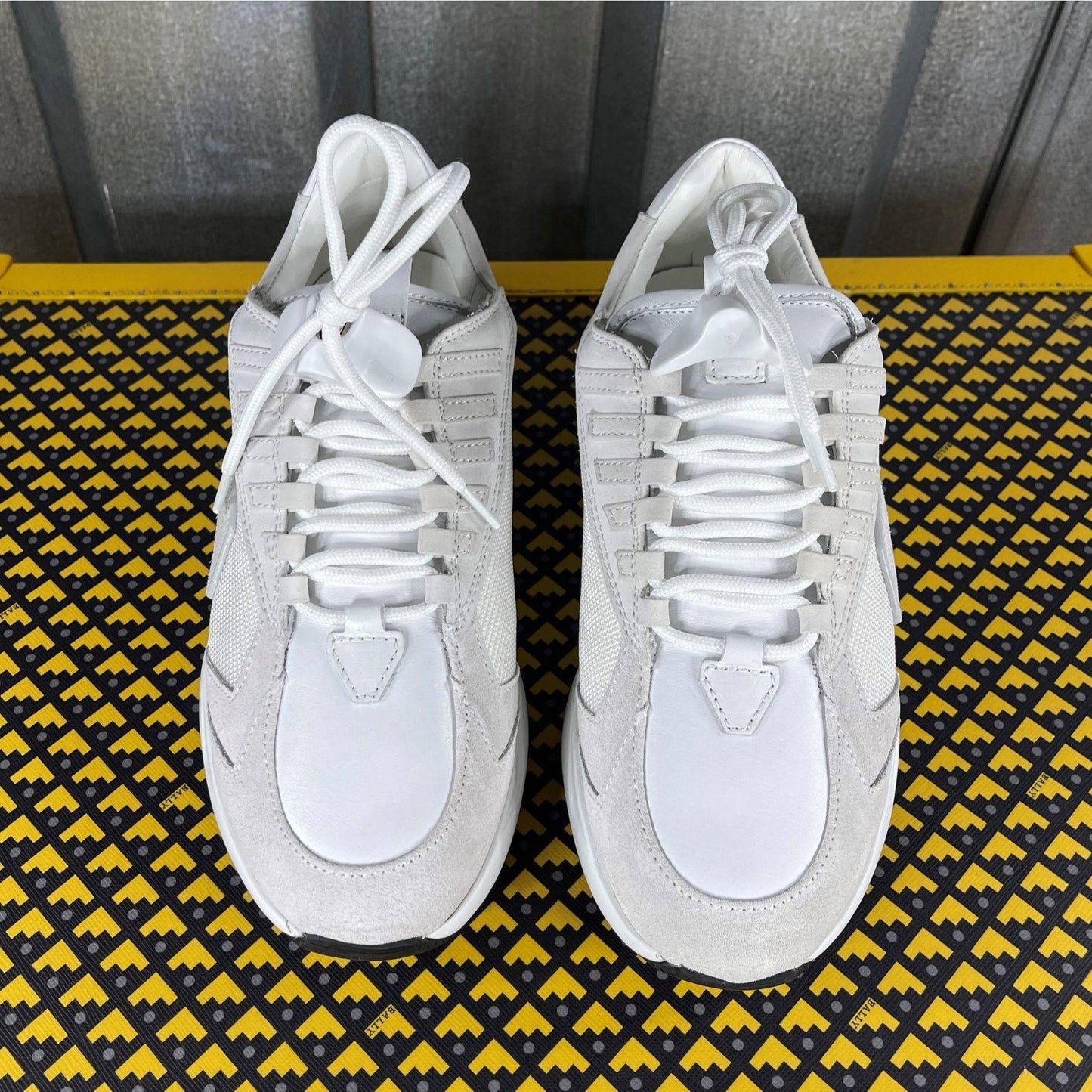 Buscemi Run 2 White Suede Sneakers | Positivo Clothing