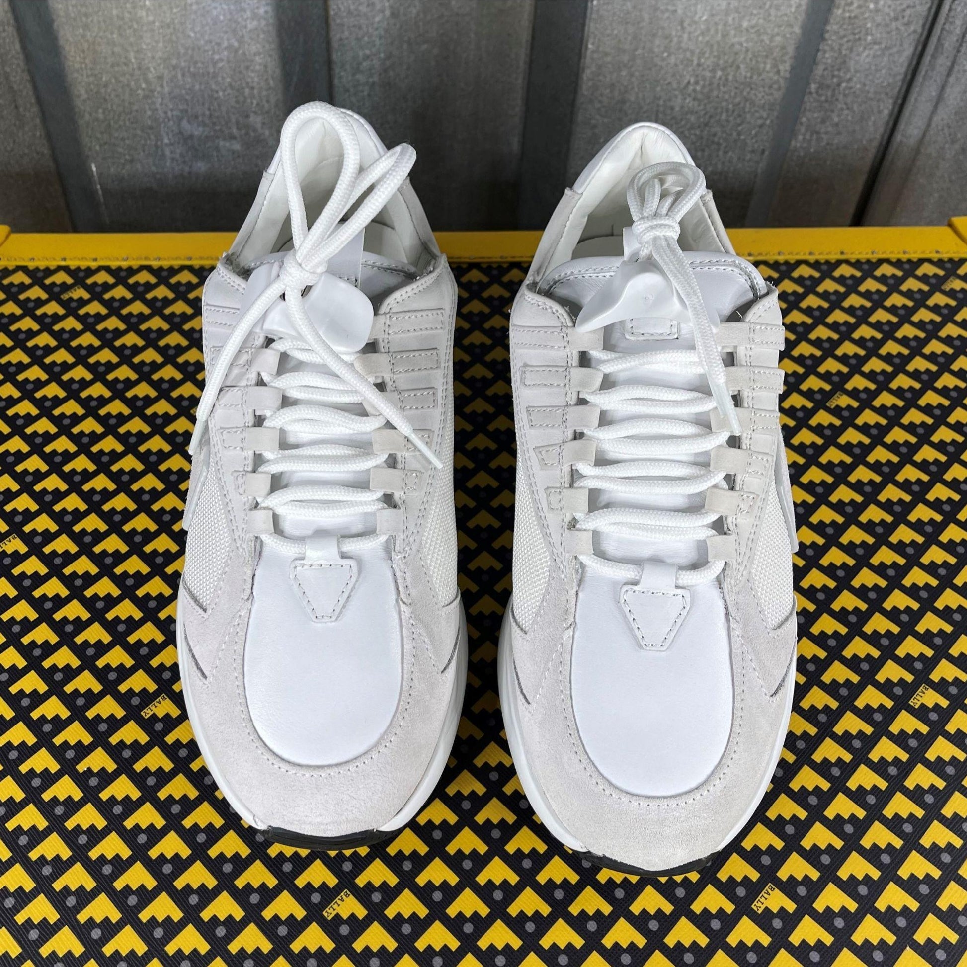 Buscemi Run 2 White Suede Sneakers | Positivo Clothing